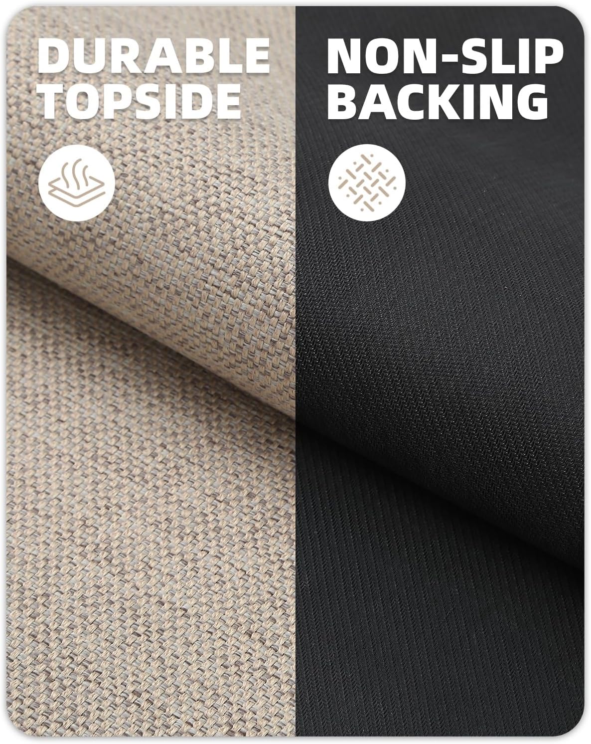 Color G 2 Pezzi Tappeti Cucina Antiscivolo, Beige - immagine 4