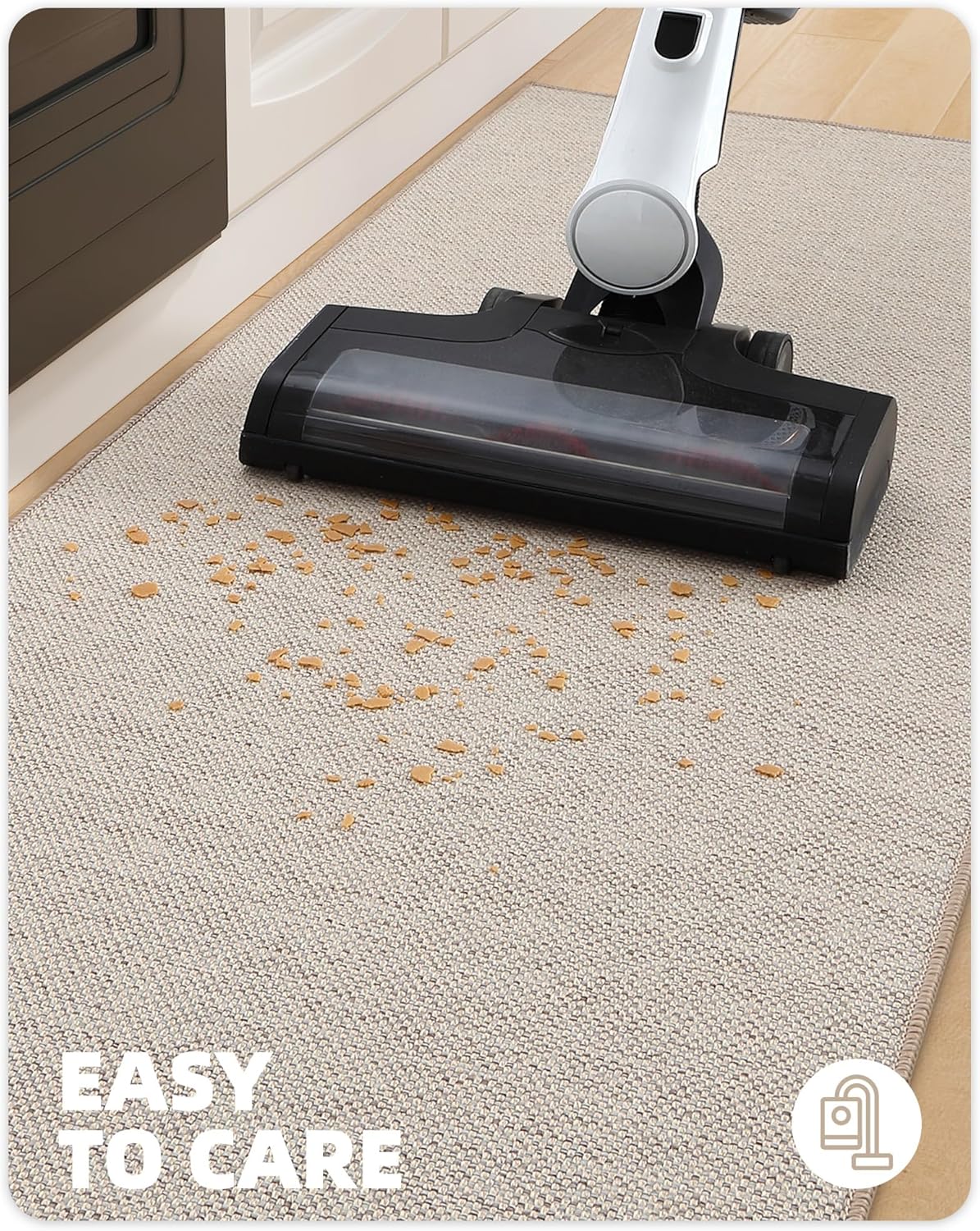 Color G 2 Pezzi Tappeti Cucina Antiscivolo, Beige - immagine 5