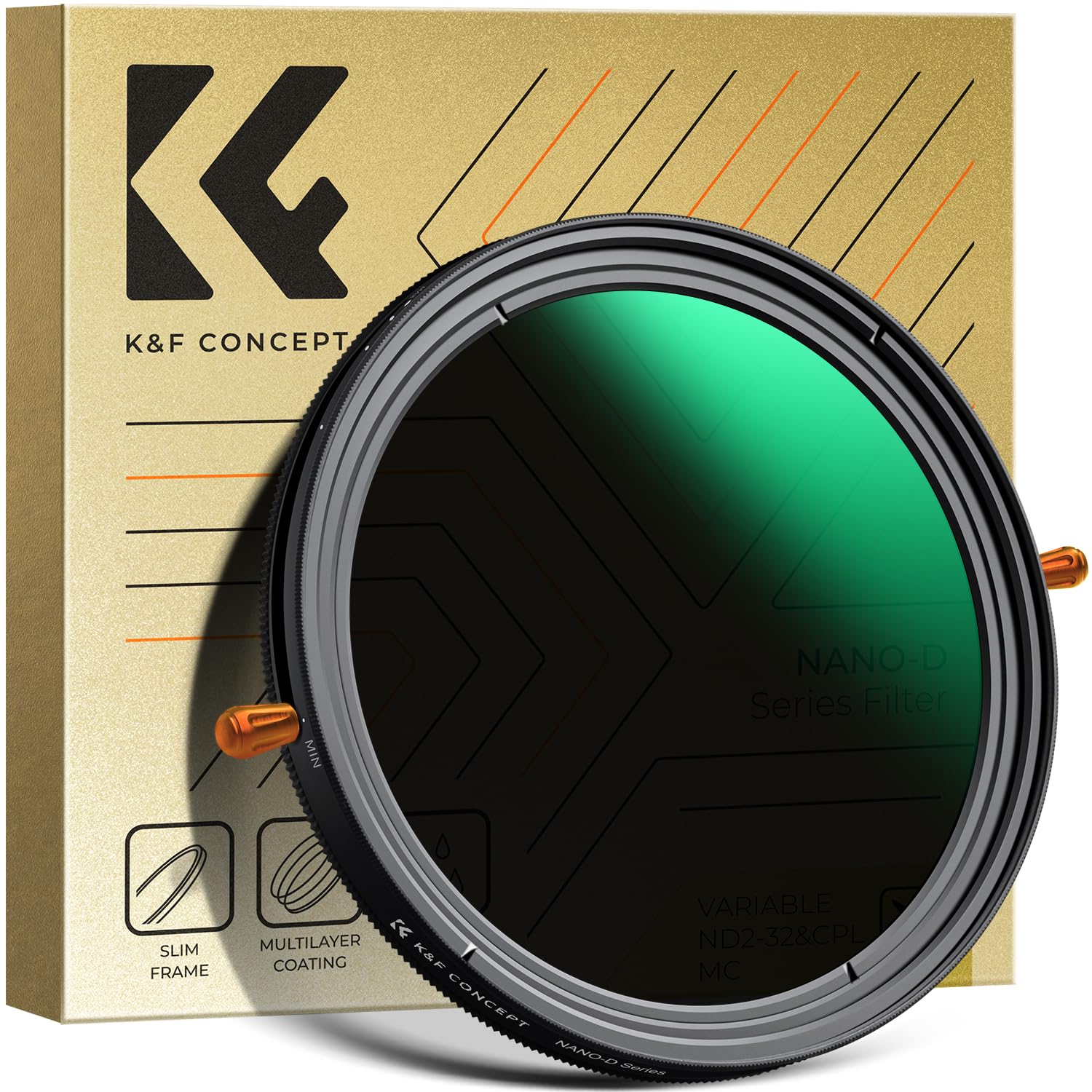 K&f Concept 72mm Filtro ND2-32 & CPL 2 in 1