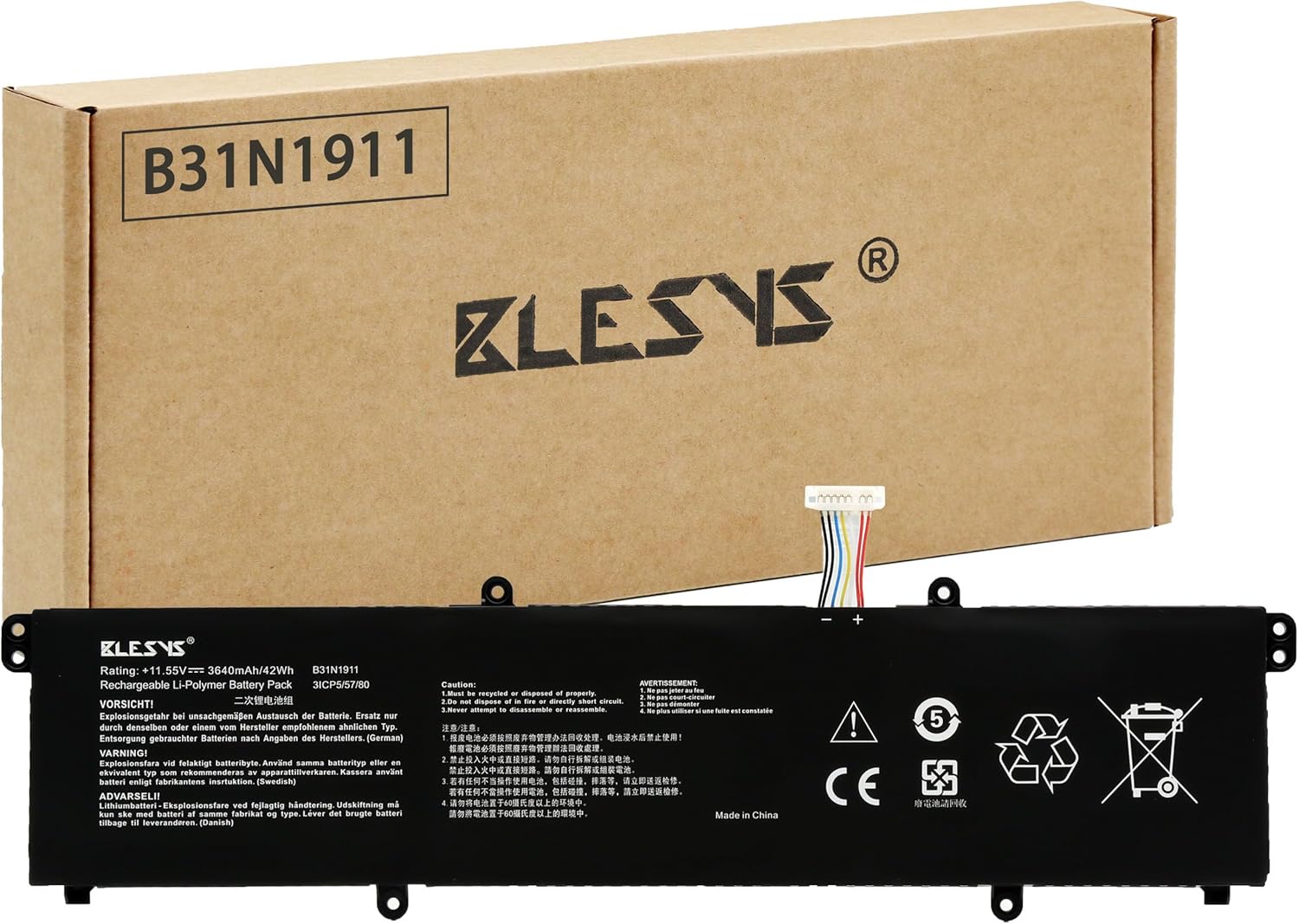 Blesys B31N1911 Batteria per ASUS VivoBook Flip 14 - immagine 1