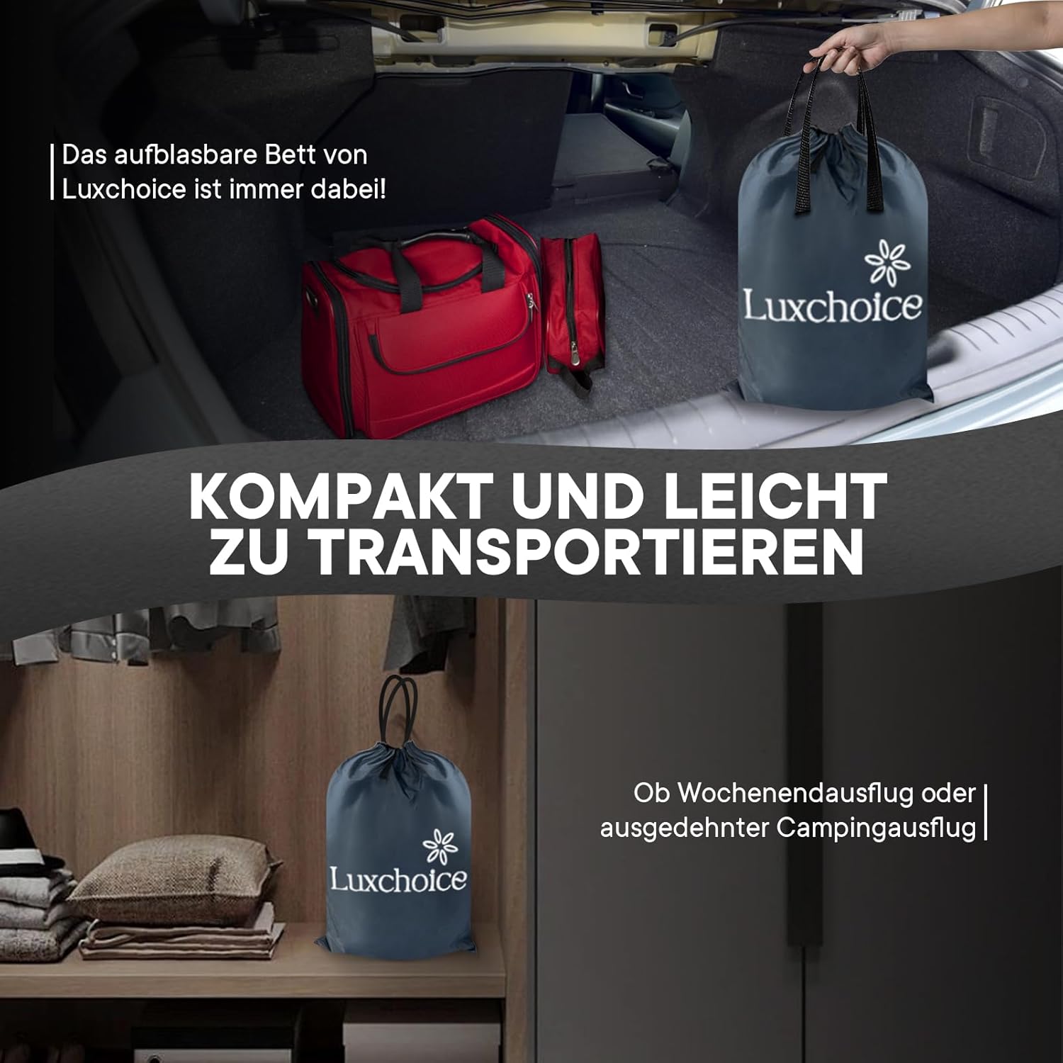 Luxchoice Materasso Gonfiabile Autogonfiabile con Pompa - immagine 8