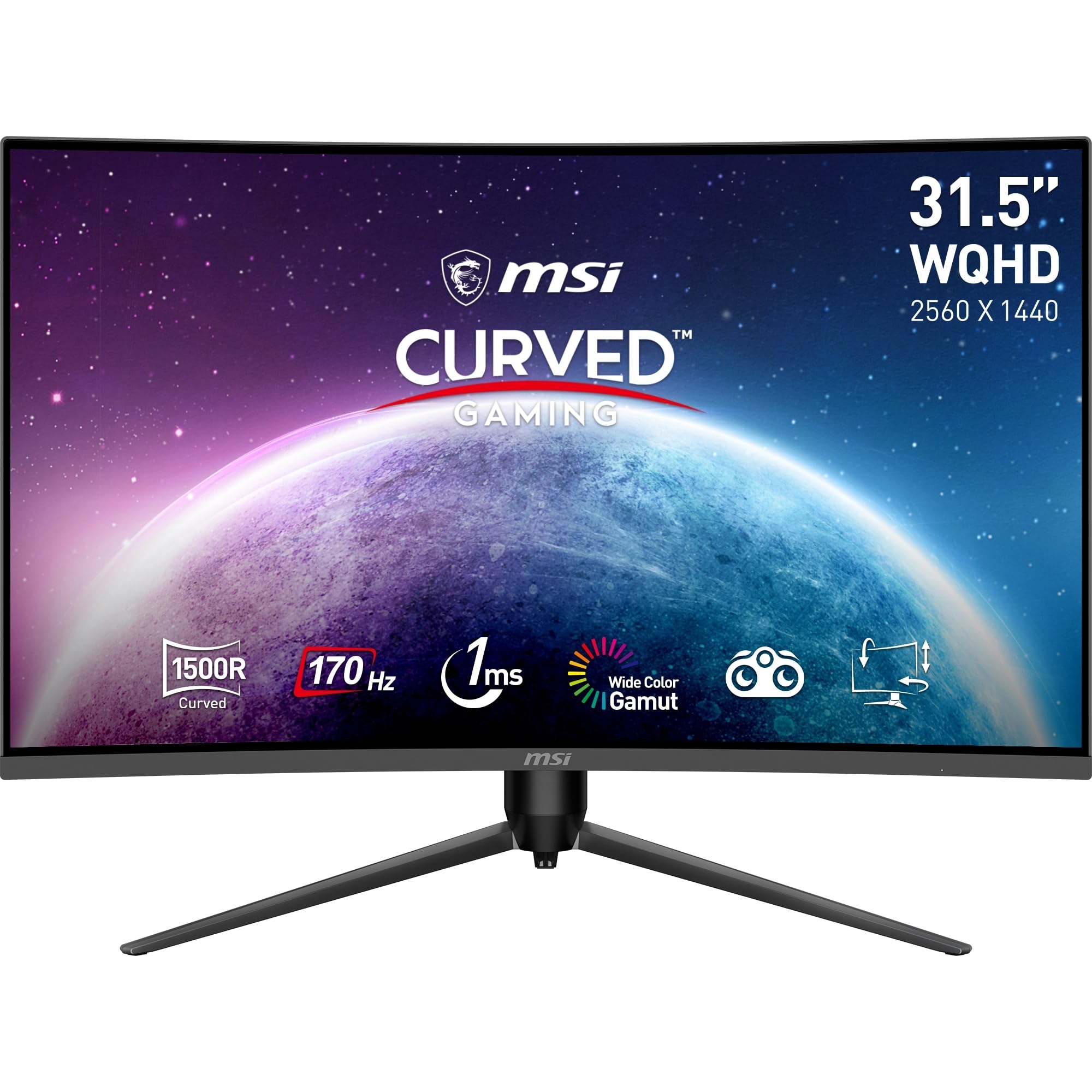 Msi G32CQ5P Monitor Gaming Curvo 31.5" WQHD 170Hz