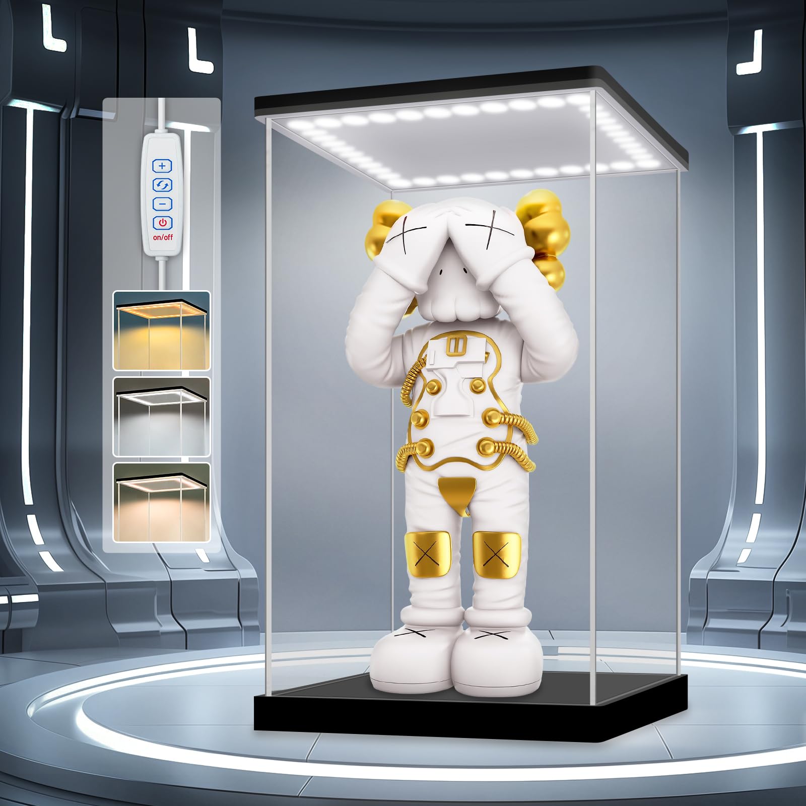 Vetrina in Acrilico con Luci LED 20x20x25 cm