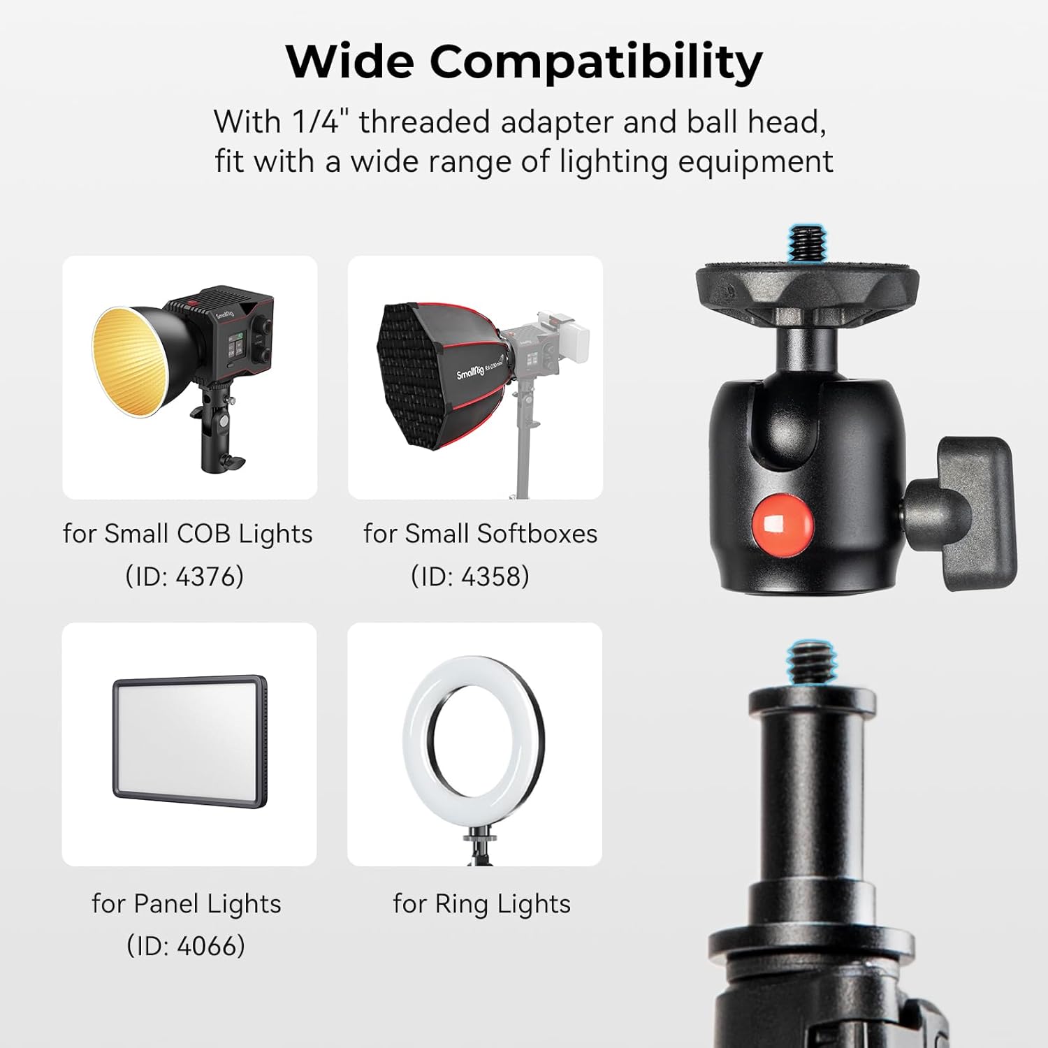 Smallrig Supporto Luminoso per Fotografia (56-200 cm) - immagine 3