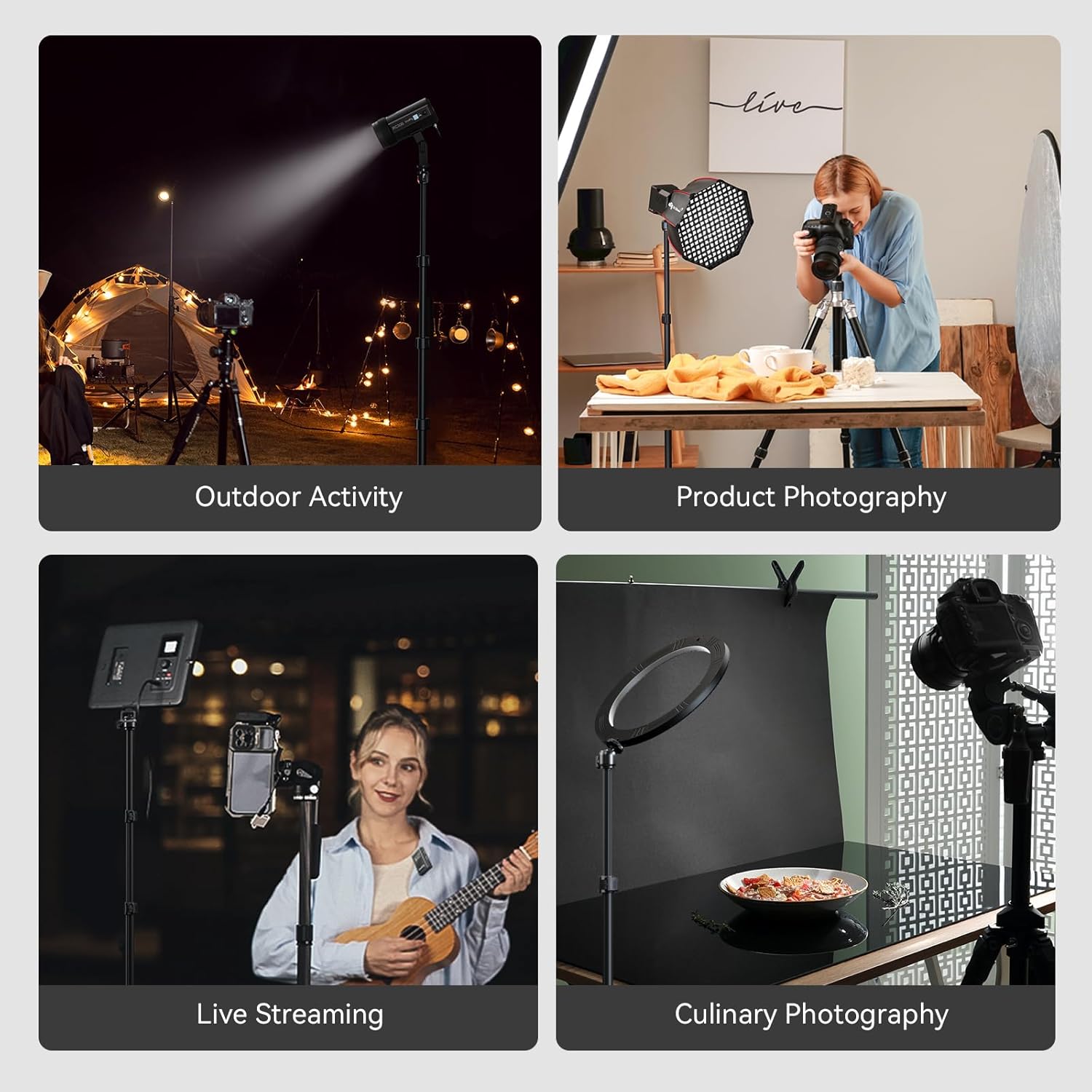 Smallrig Supporto Luminoso per Fotografia (56-200 cm) - immagine 8