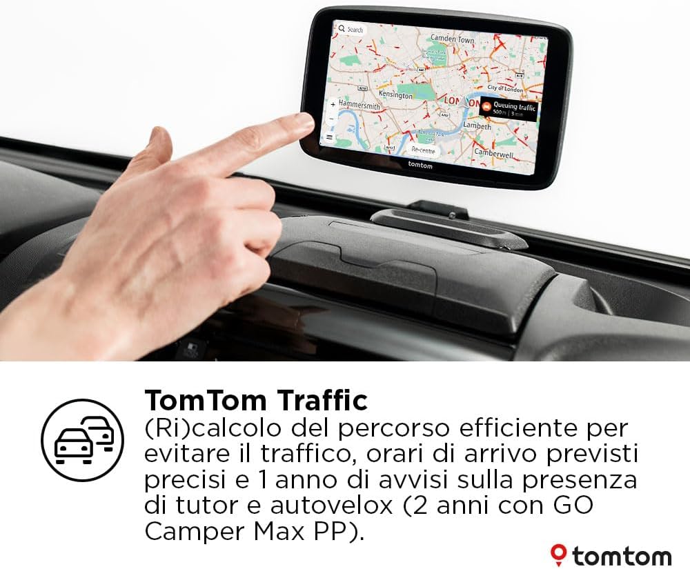 Tomtom GO Camper Max 2a gen. Navigatore 7" - immagine 5