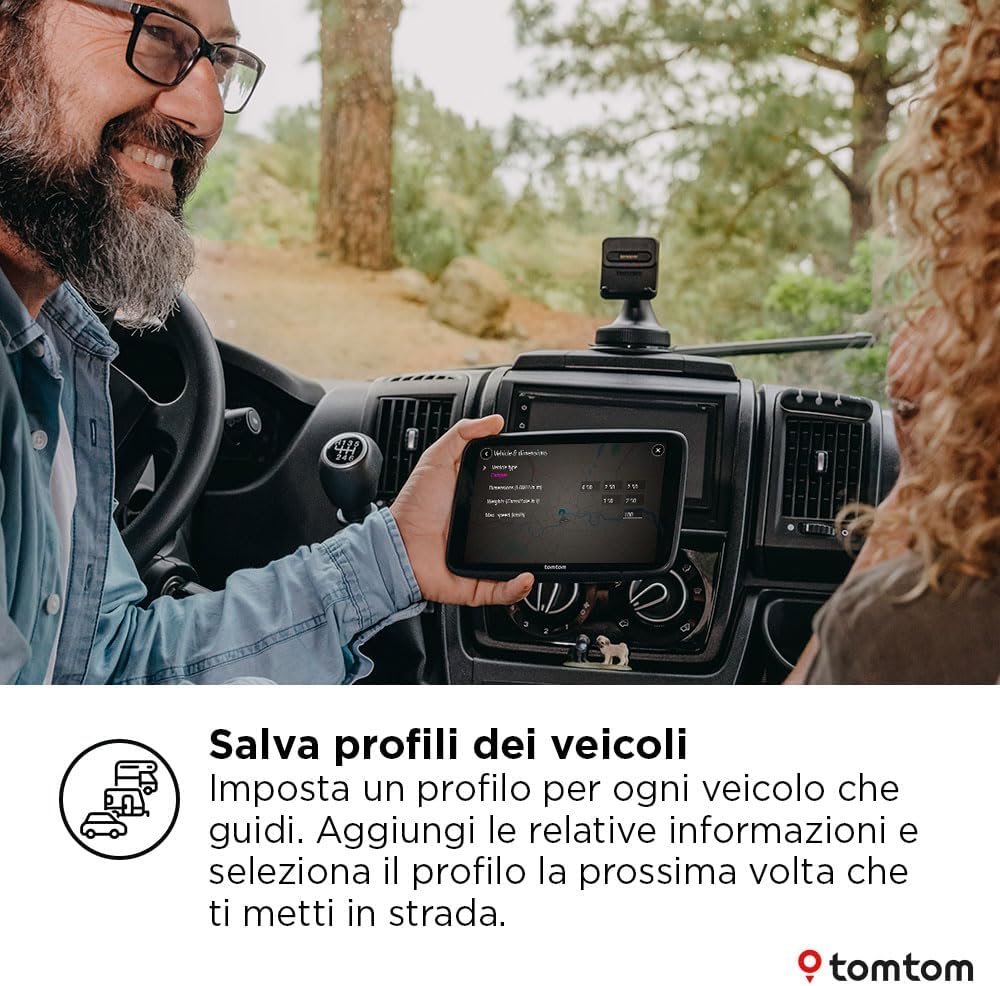 Tomtom GO Camper Max 2a gen. Navigatore 7" - immagine 6