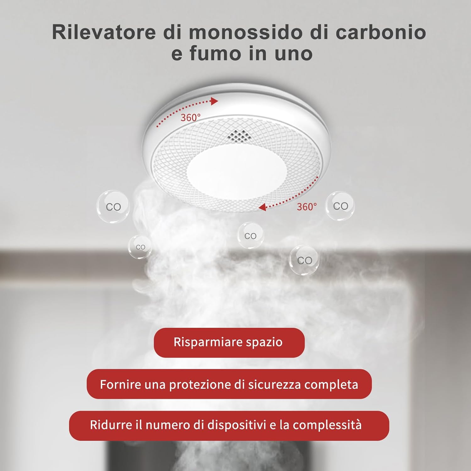 Runidur Rilevatore Combinato Fumo e CO 10 Anni (2 Pezzi) - immagine 2