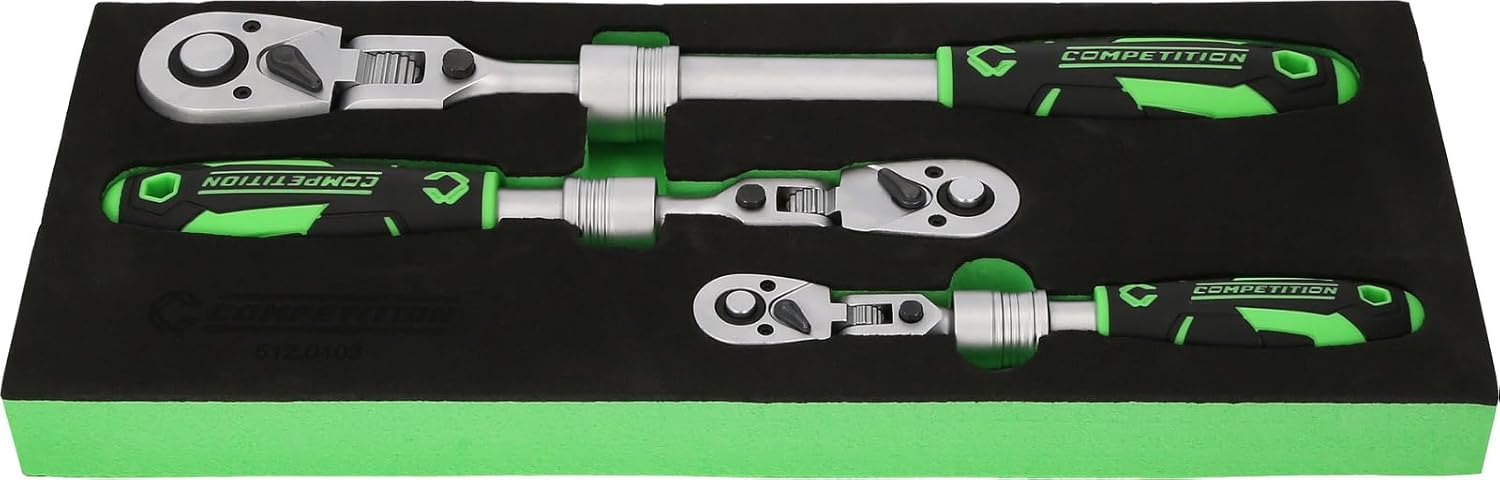 KS Tools Competition 512.0103 - Set 3 Cricchetti Telescopici - immagine 5