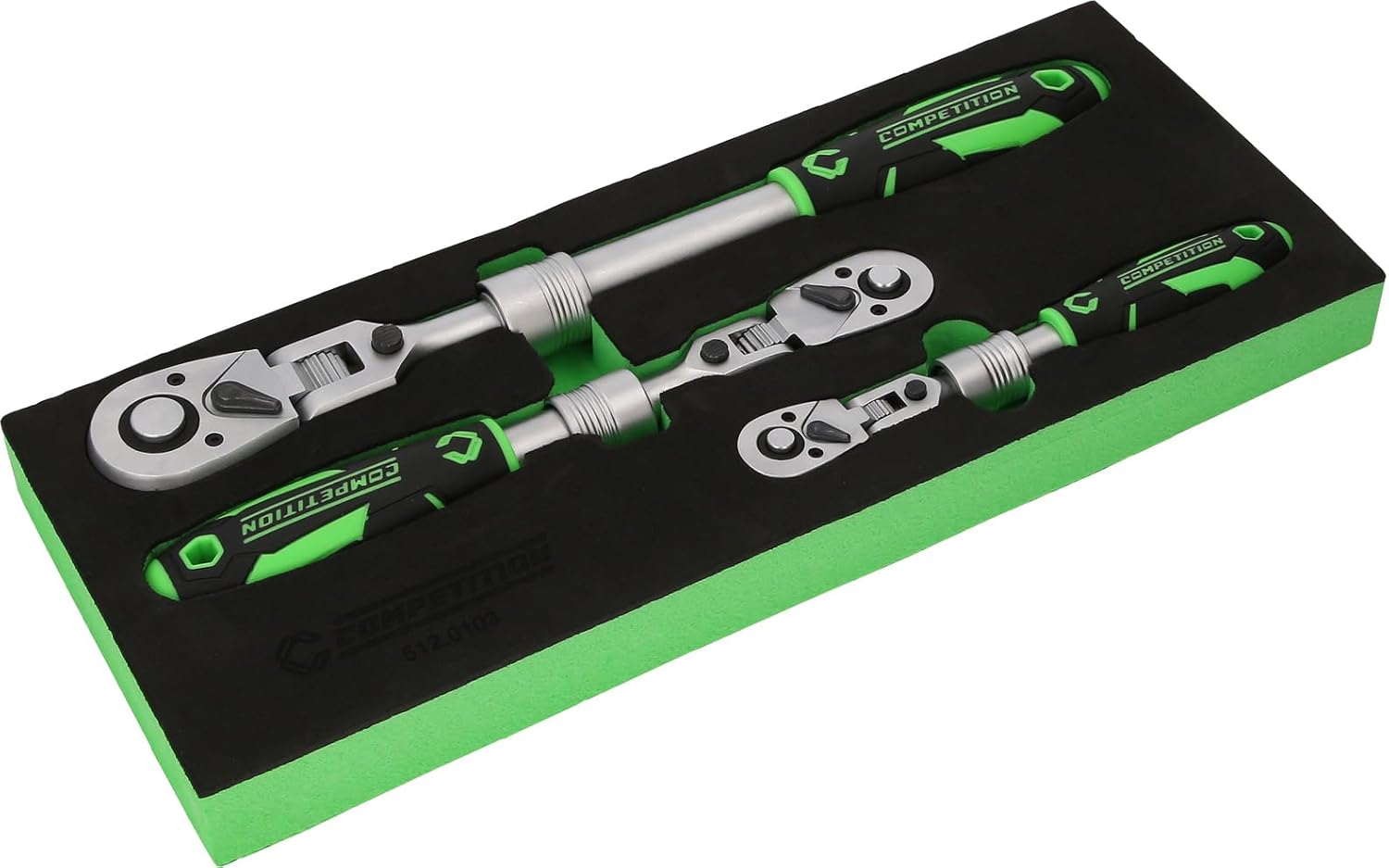 KS Tools Competition 512.0103 - Set 3 Cricchetti Telescopici - immagine 6