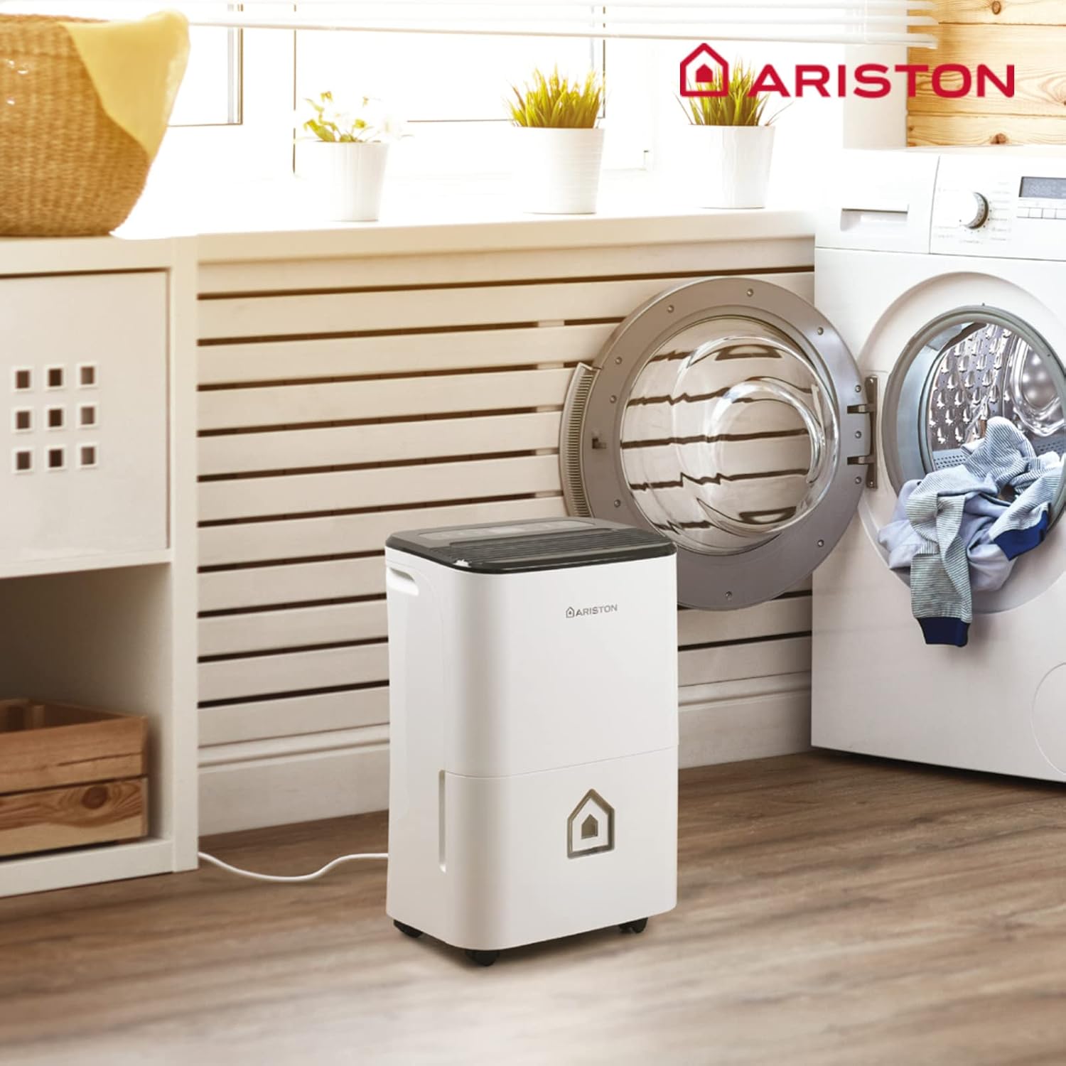 Ariston Deos 21S Wi Fi - Deumidificatore Portatile, Bianco - immagine 4