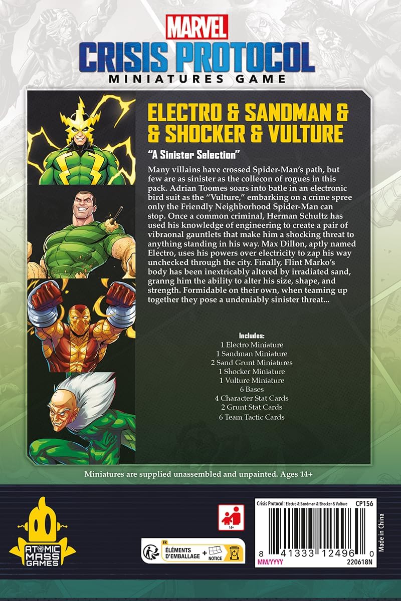 Marvel: Crisis Protocol Electro, Sandman, Shocker & Vulture - immagine 4