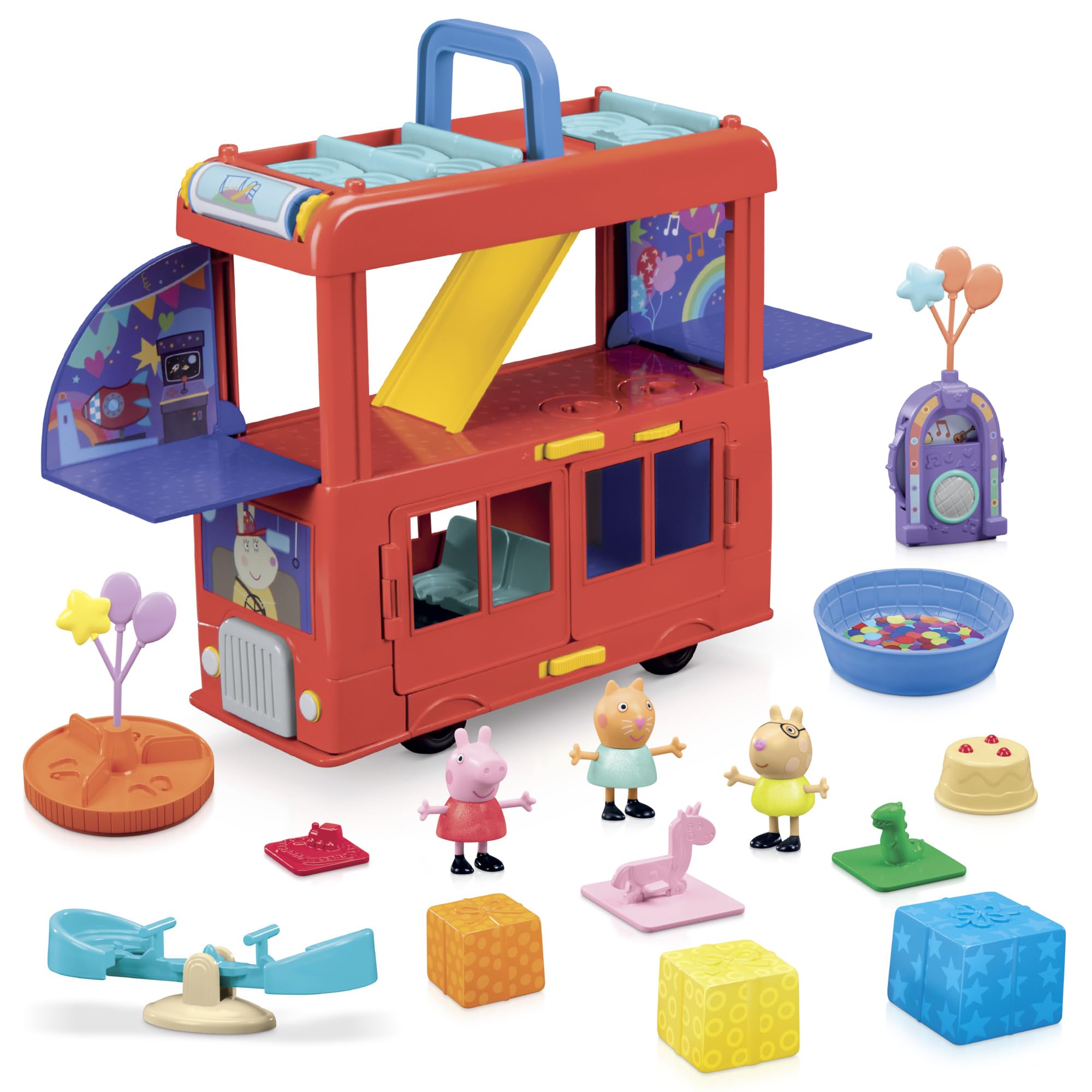 Peppa Pig Habro Playset Festa sul Bus 2 in 1