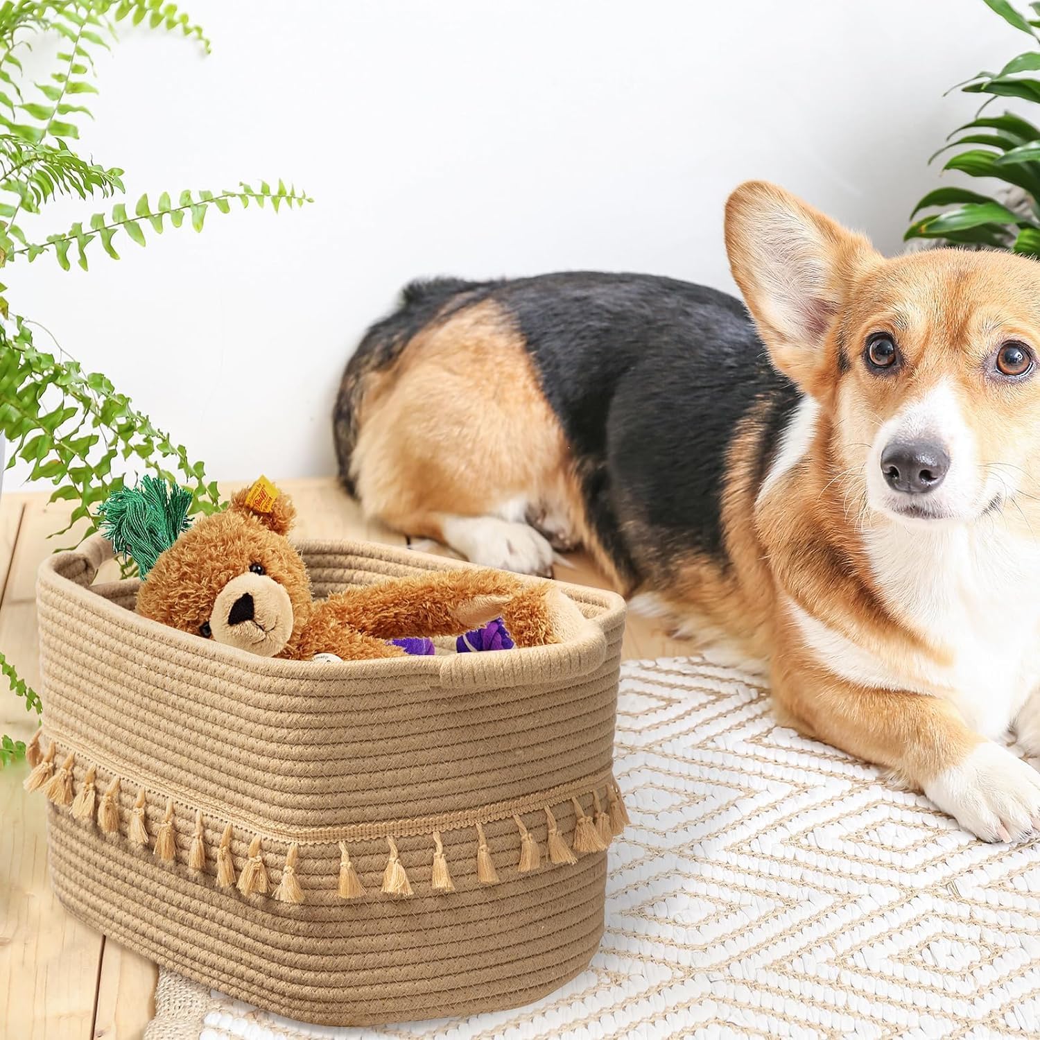 Teokj Cestini Portaoggetti in Corda di Cotone (3 pz) - immagine 6