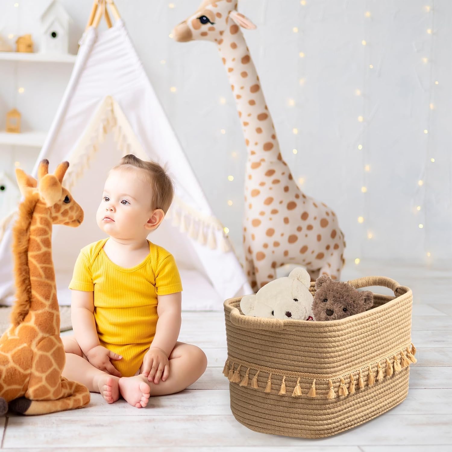 Teokj Cestini Portaoggetti in Corda di Cotone (3 pz) - immagine 7