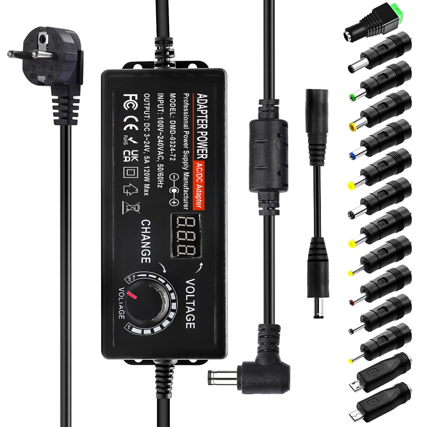 Alimentatore Regolabile Vari Adattatori Di Alimentazione - Foto 7