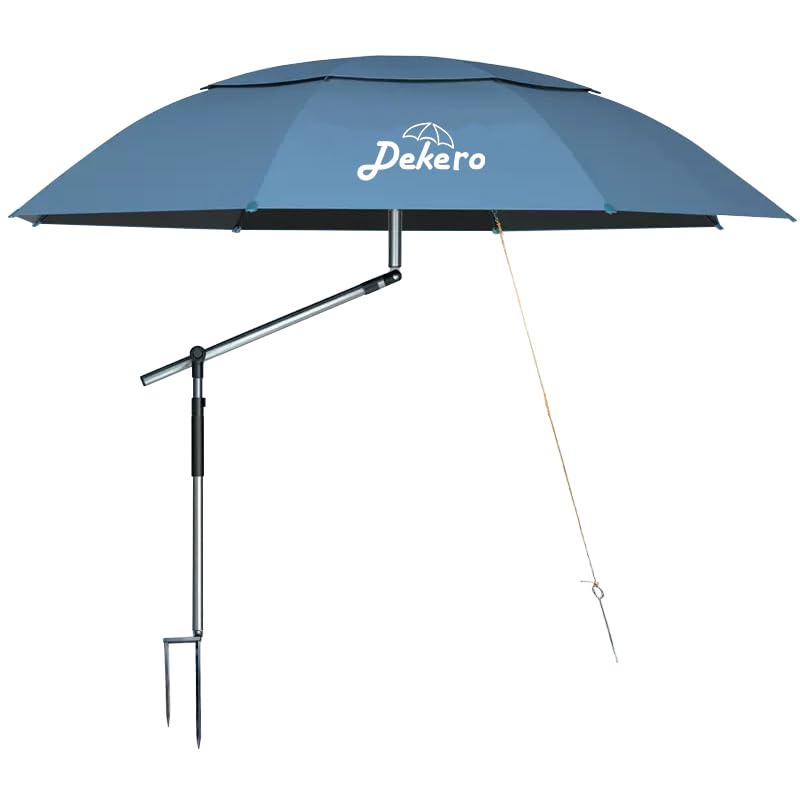 Dekero Ombrello da Spiaggia 2,4 m Antivento