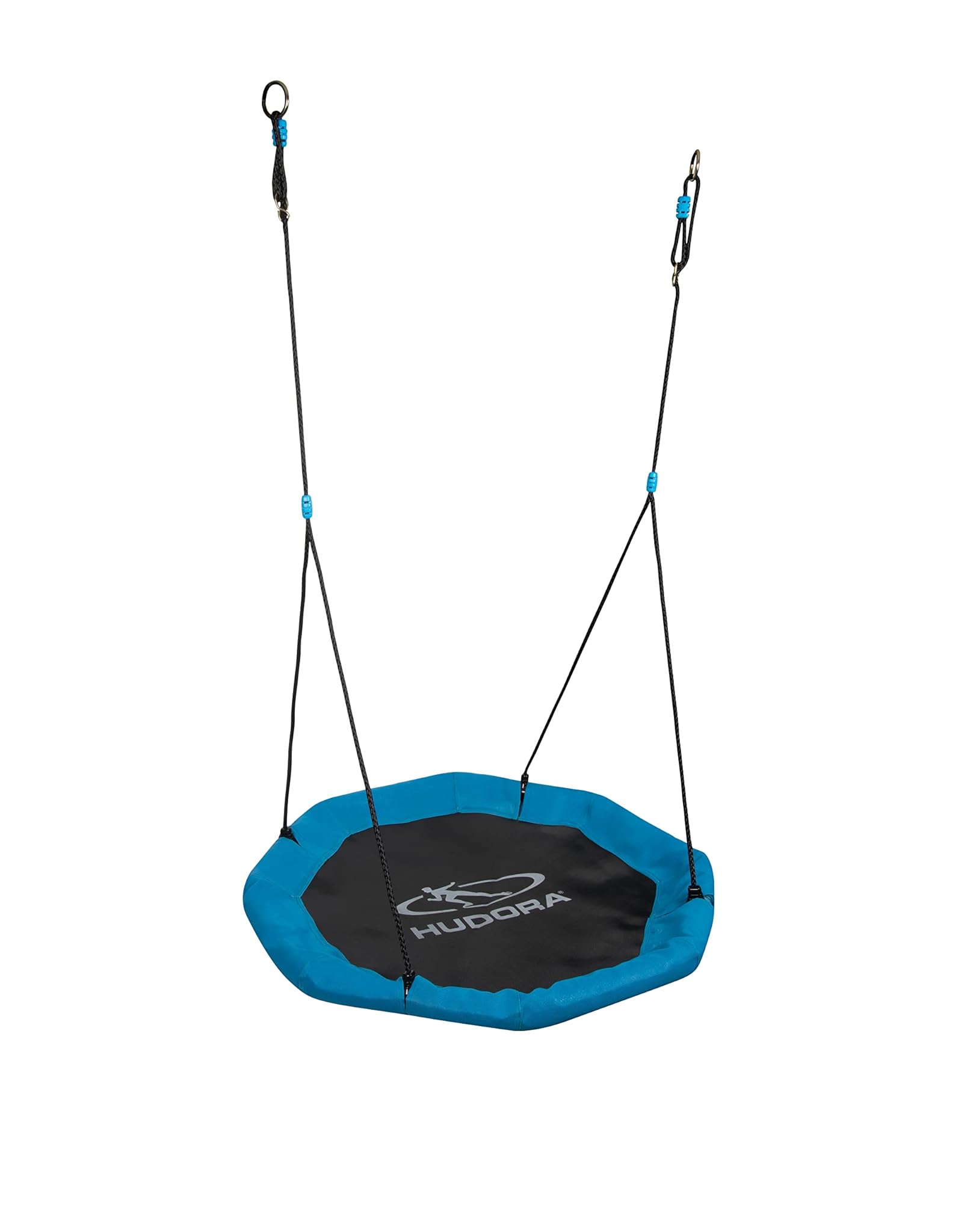 HUDORA Altalena a nido in lega di acciaio, nero/blu, 110 cm