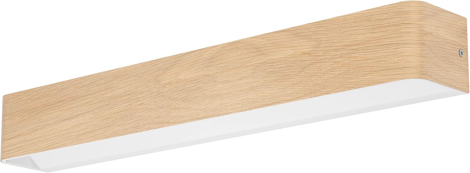 Eglo Applique LED Sania 6, Aspetto Legno Chiaro - immagine 1