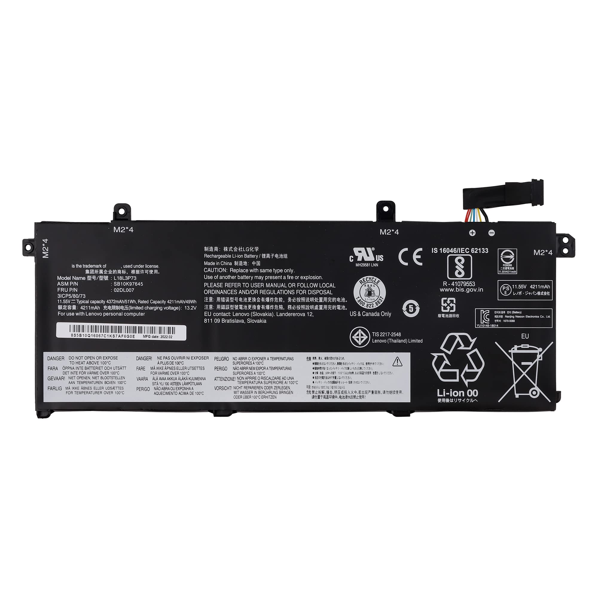 Swark Batteria di Ricambio per Lenovo ThinkPad T490 T495