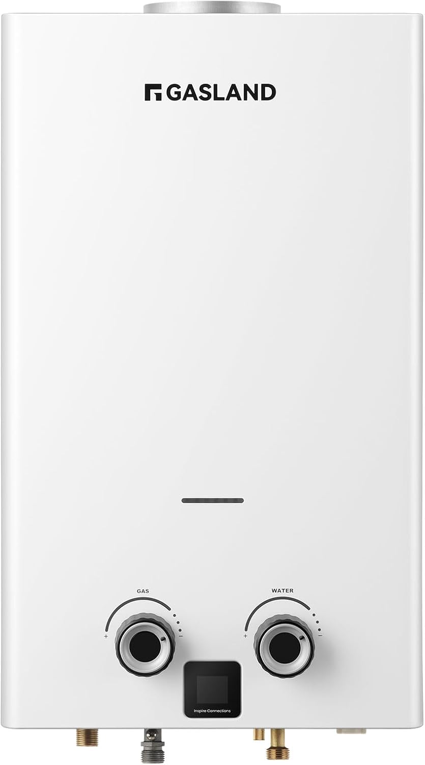 Gasland Scaldabagno Istantaneo a Propano 10L, Bianco - immagine 1