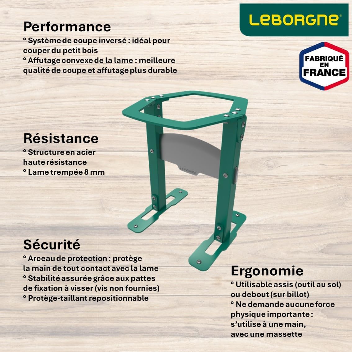 Taglierino per tronchi invertito