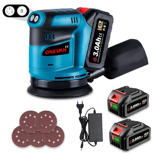 Onevan Smerigliatrice a Batteria 125mm 12000 giri/min