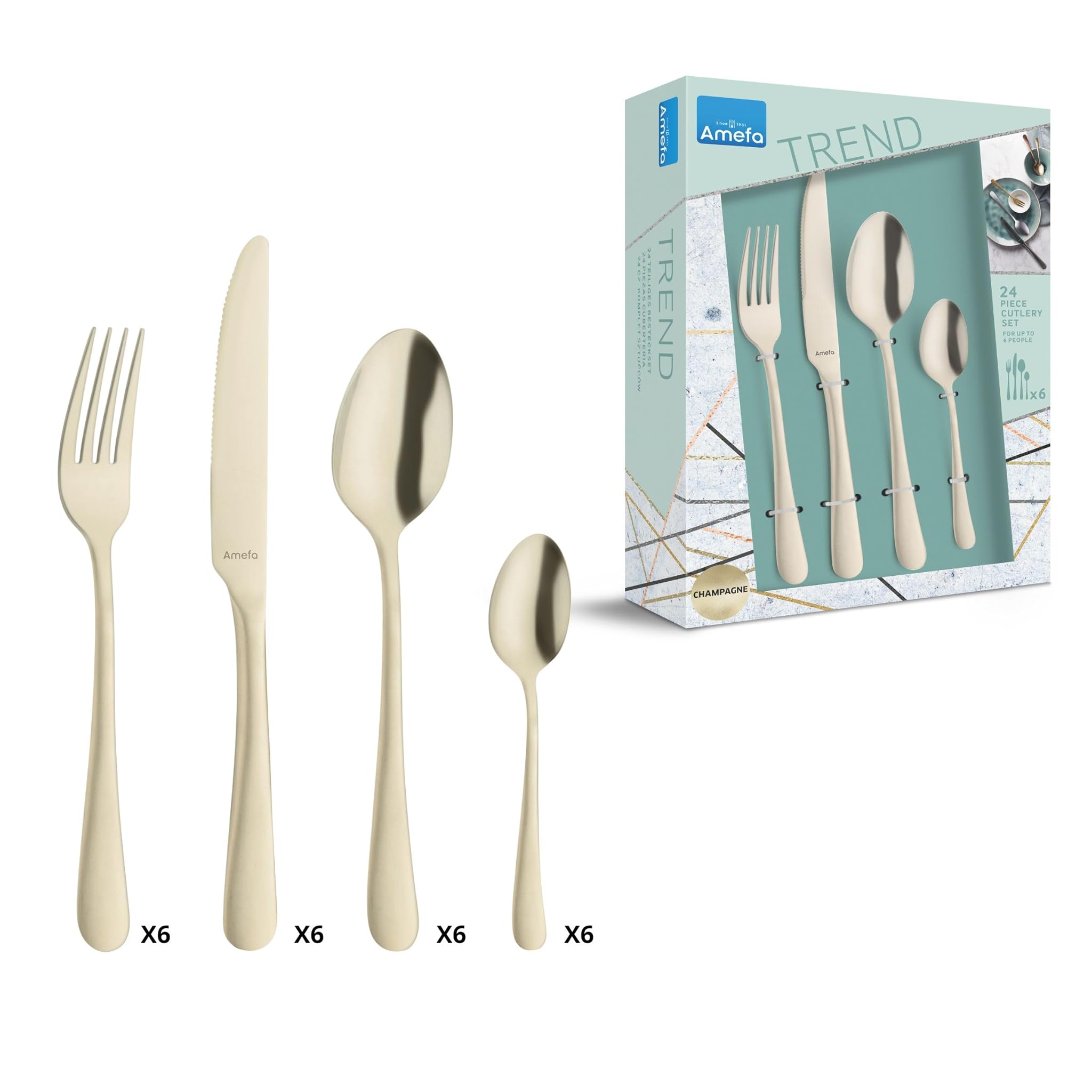 Amefa AUSTIN - Set di posate in acciaio INOX