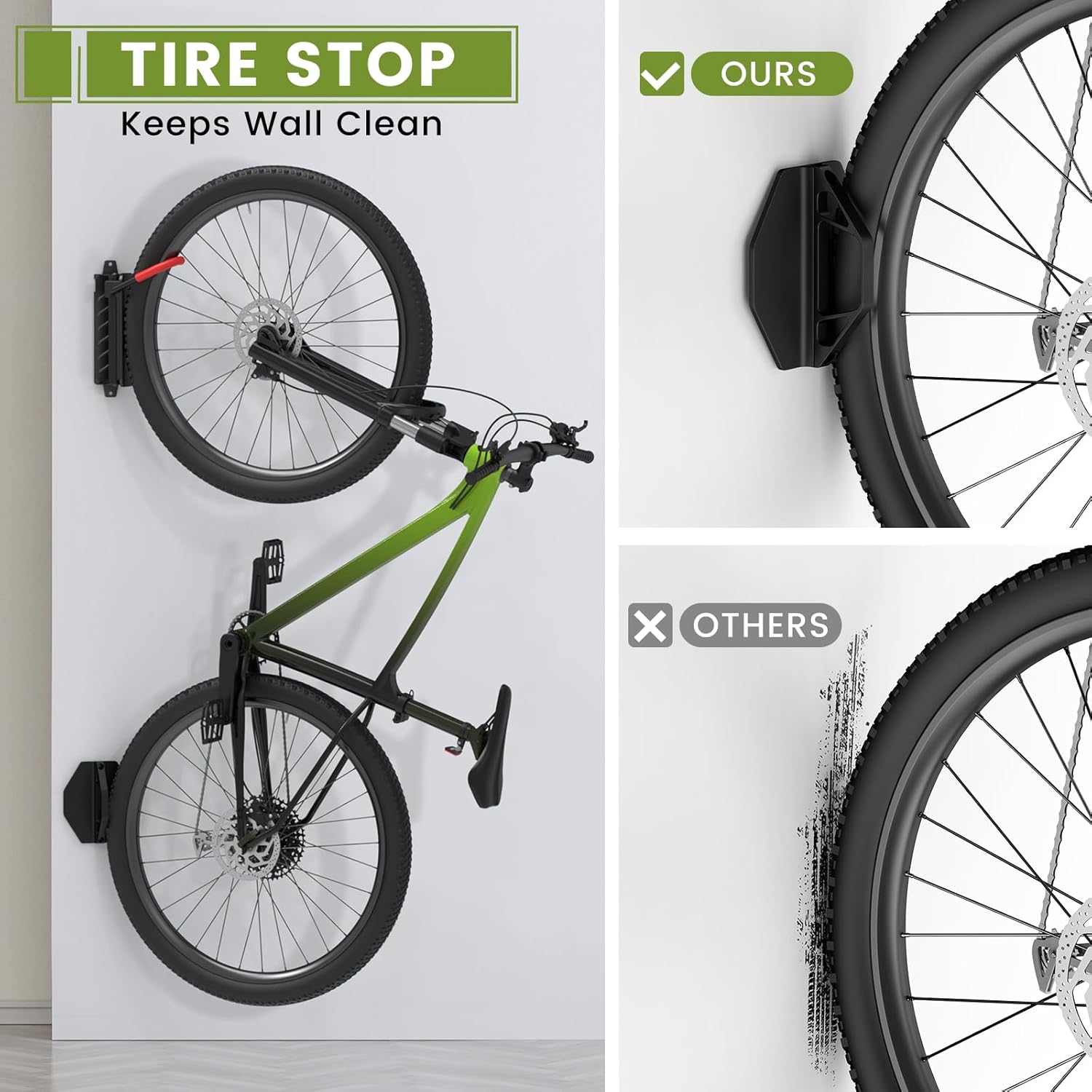 Housolution Supporto Girevole per Biciclette, 2 Pezzi - immagine 3