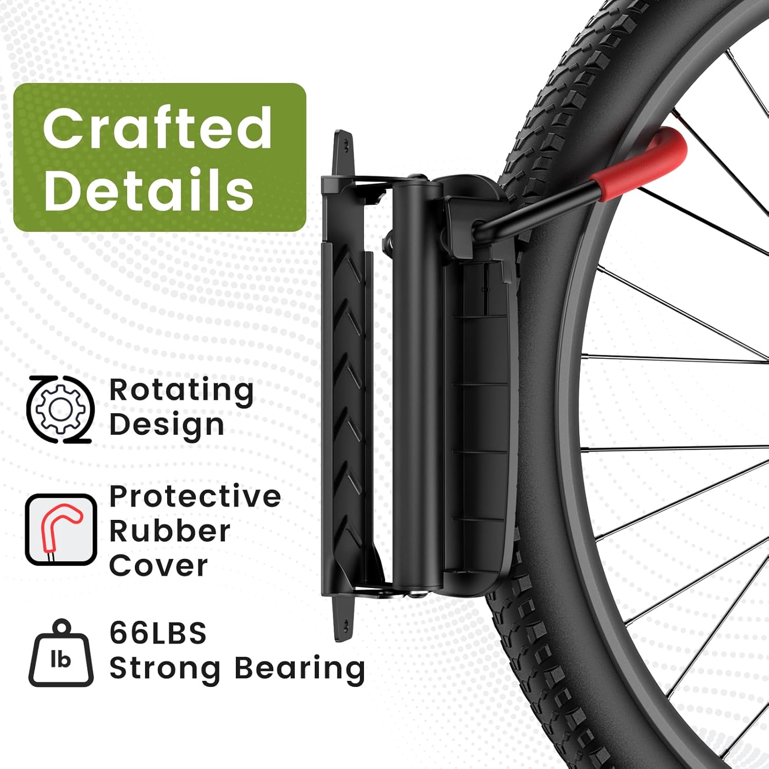 Housolution Supporto Girevole per Biciclette, 2 Pezzi - immagine 5