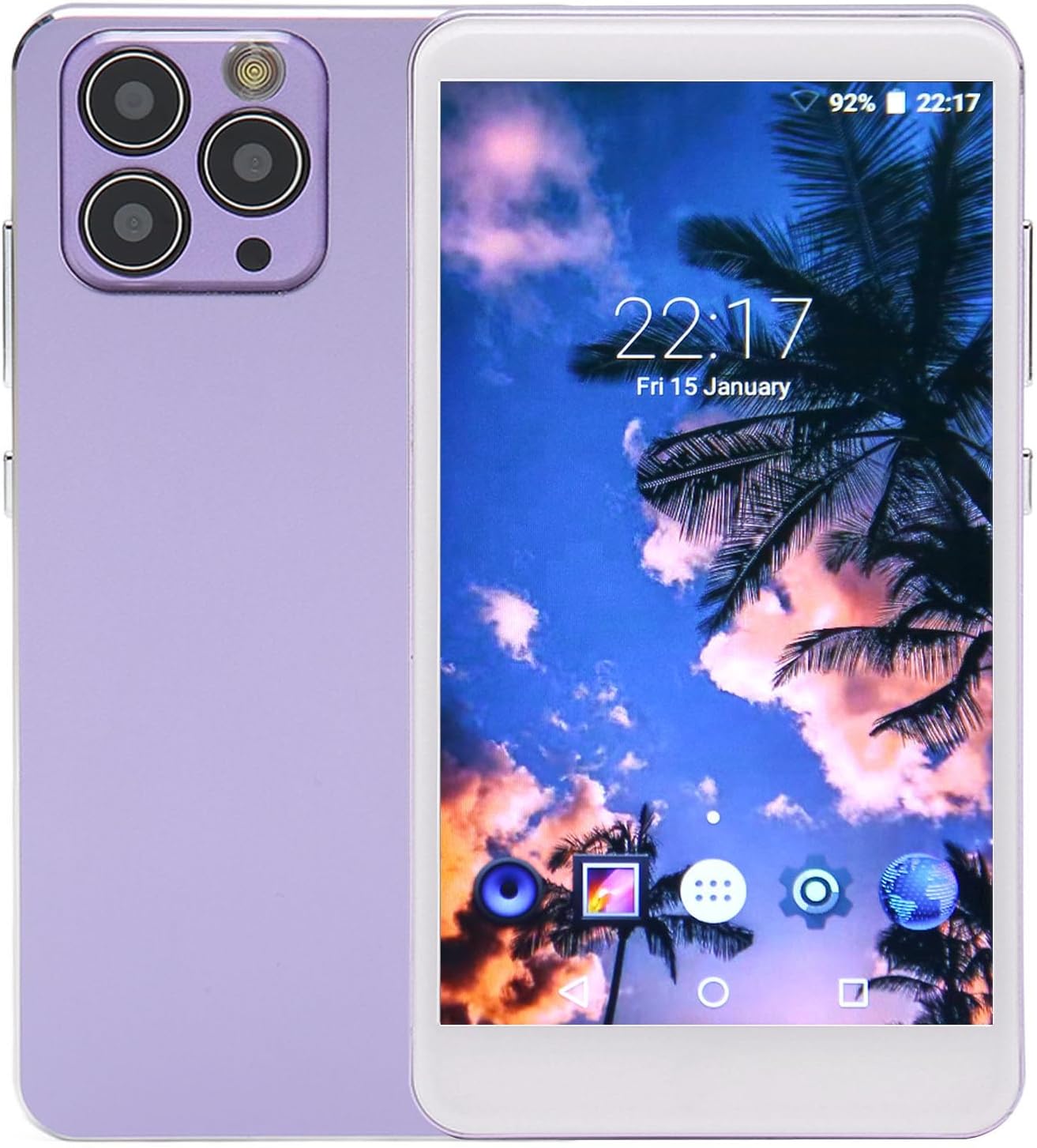 Lettore MP4 WiFi con Schermo Full Touch 5 Pollici, Viola - immagine 1