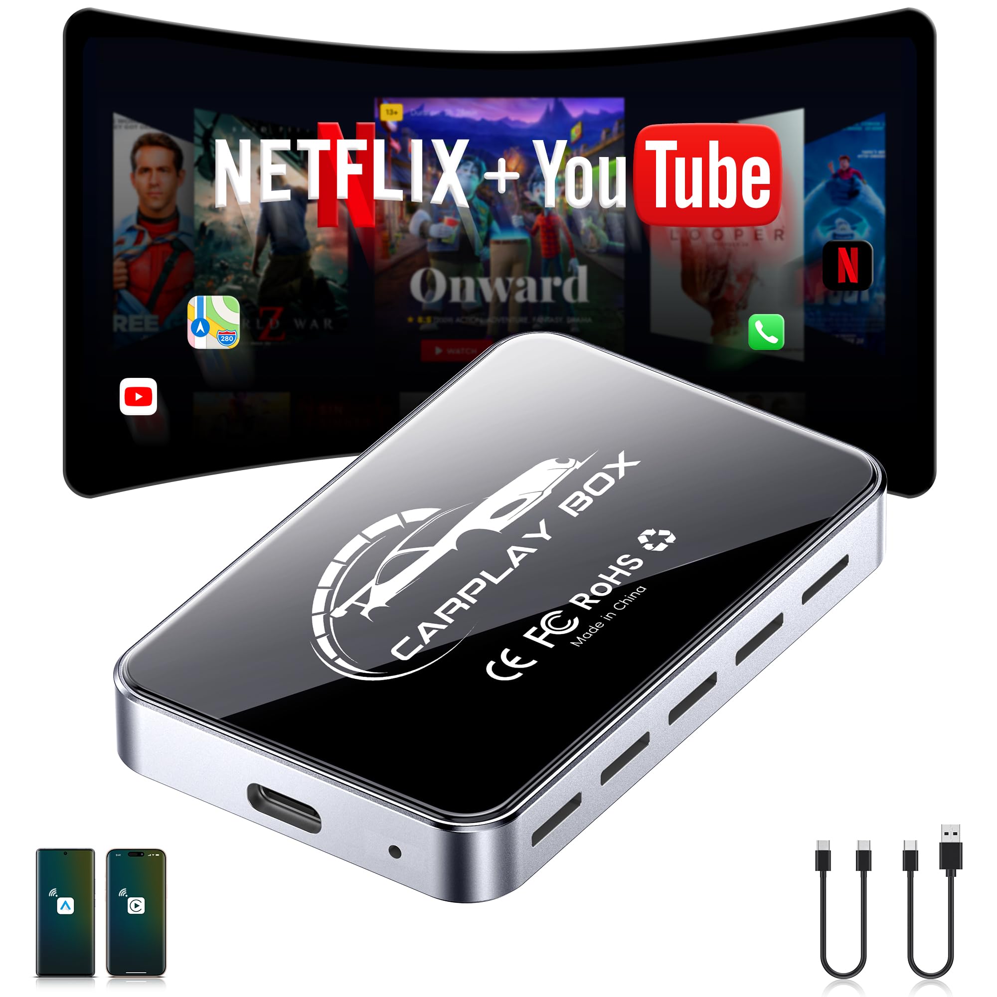 Adattatore Carplay Wireless Plug & Play 4K