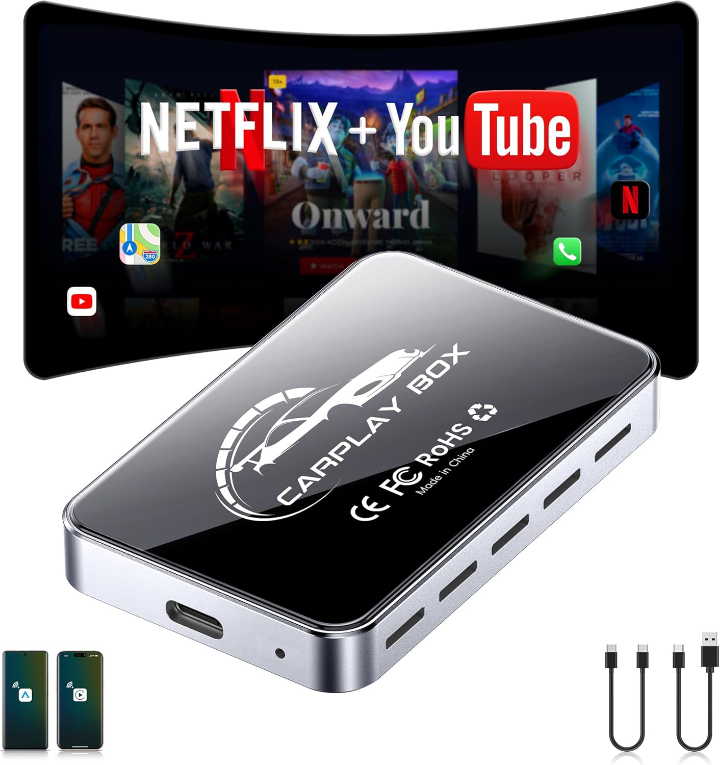 Adattatore Carplay Wireless Plug & Play 4K - immagine 1