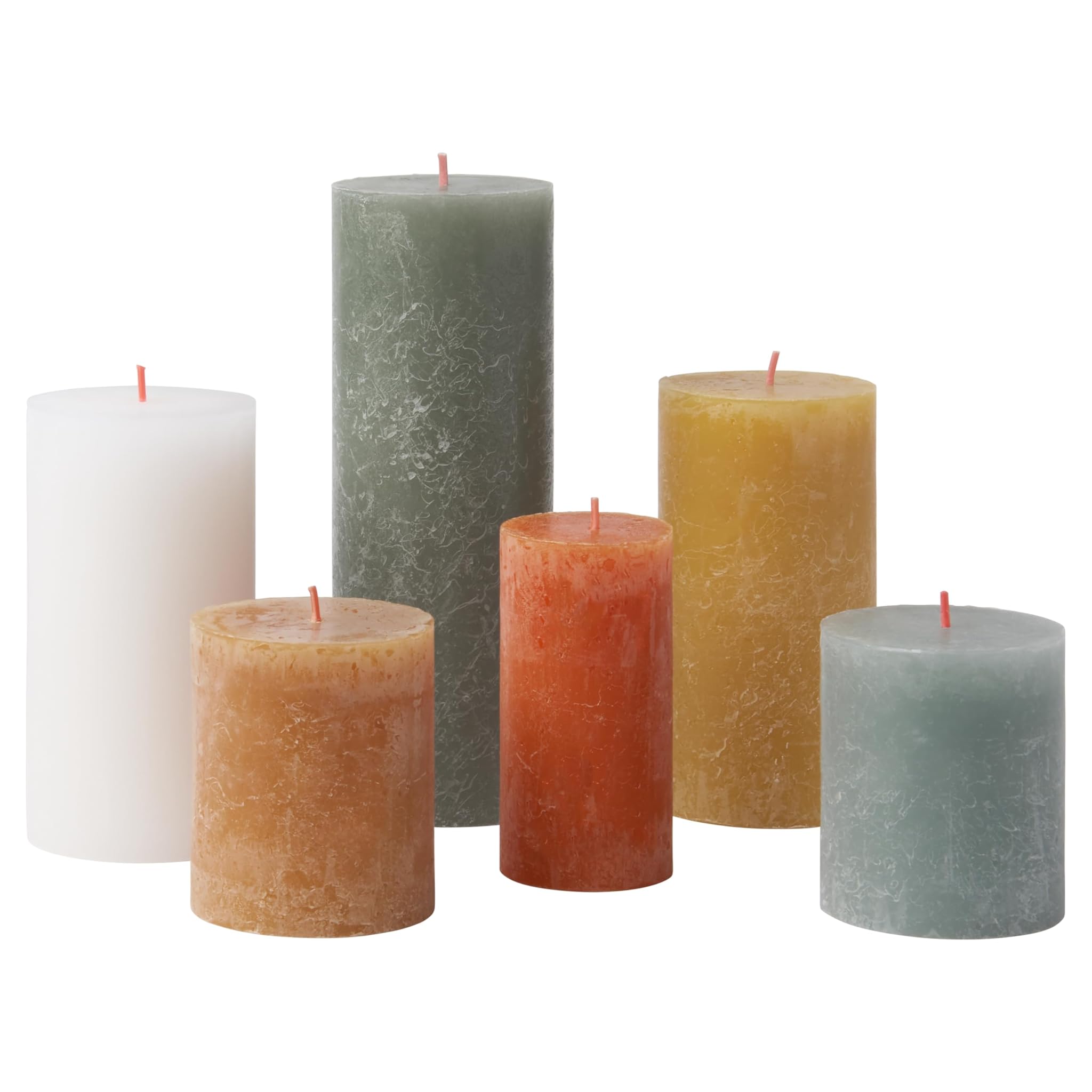 Bolsius Candele Rustiche a Colonna (Set 6 pz)