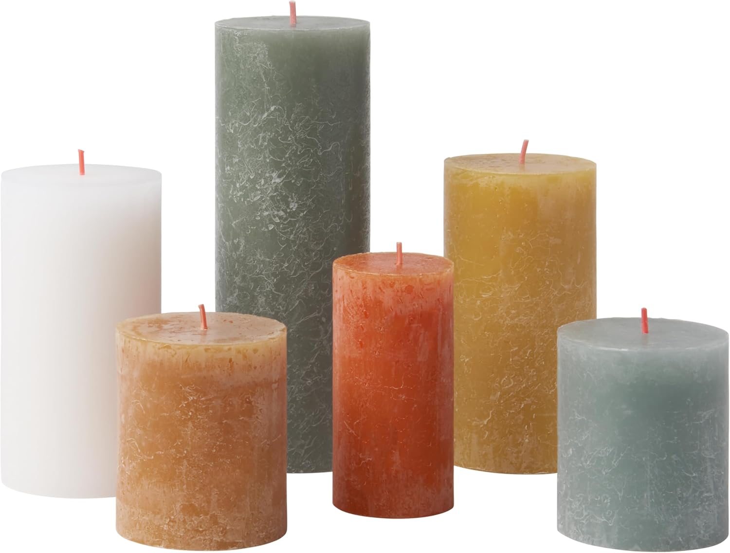 Bolsius Candele Rustiche a Colonna (Set 6 pz) - immagine 1