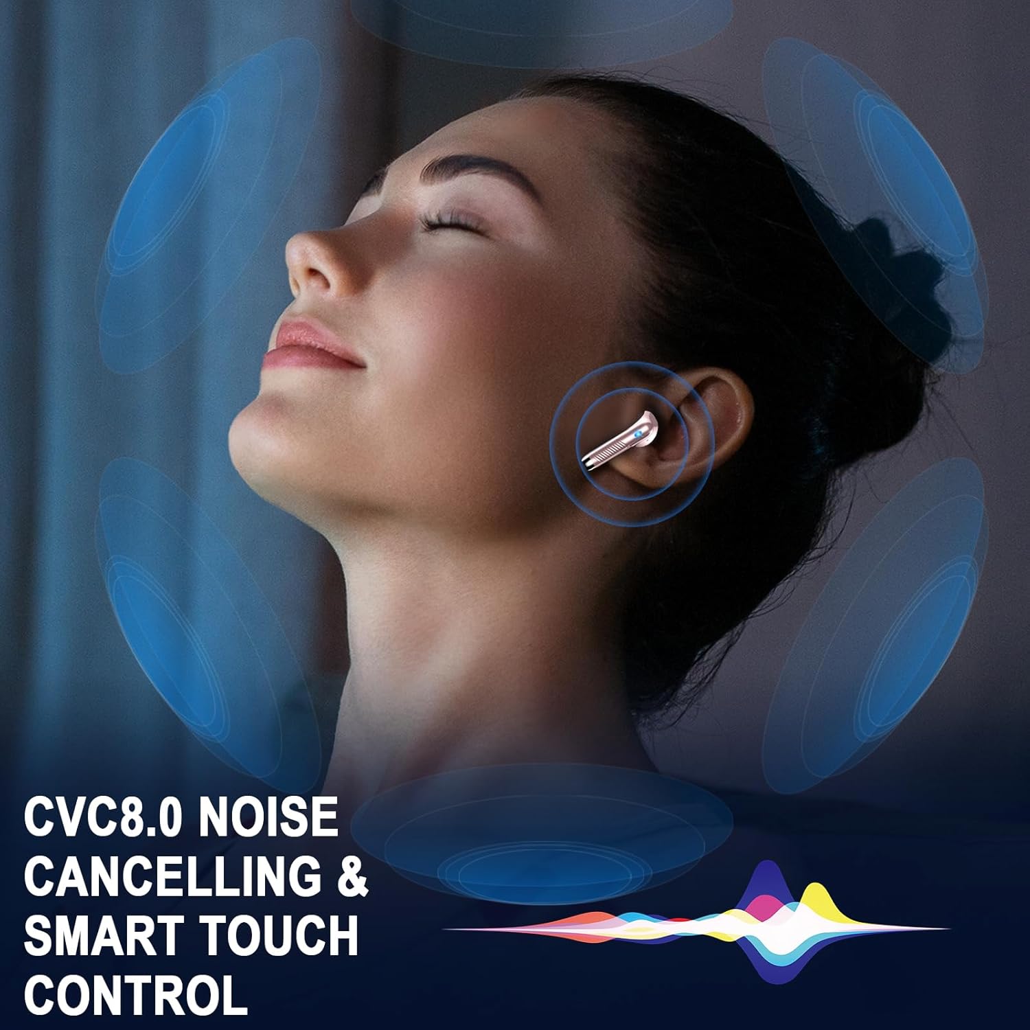 Cuffie Bluetooth 5.4 Wireless con 4 ENC Mic - immagine 5