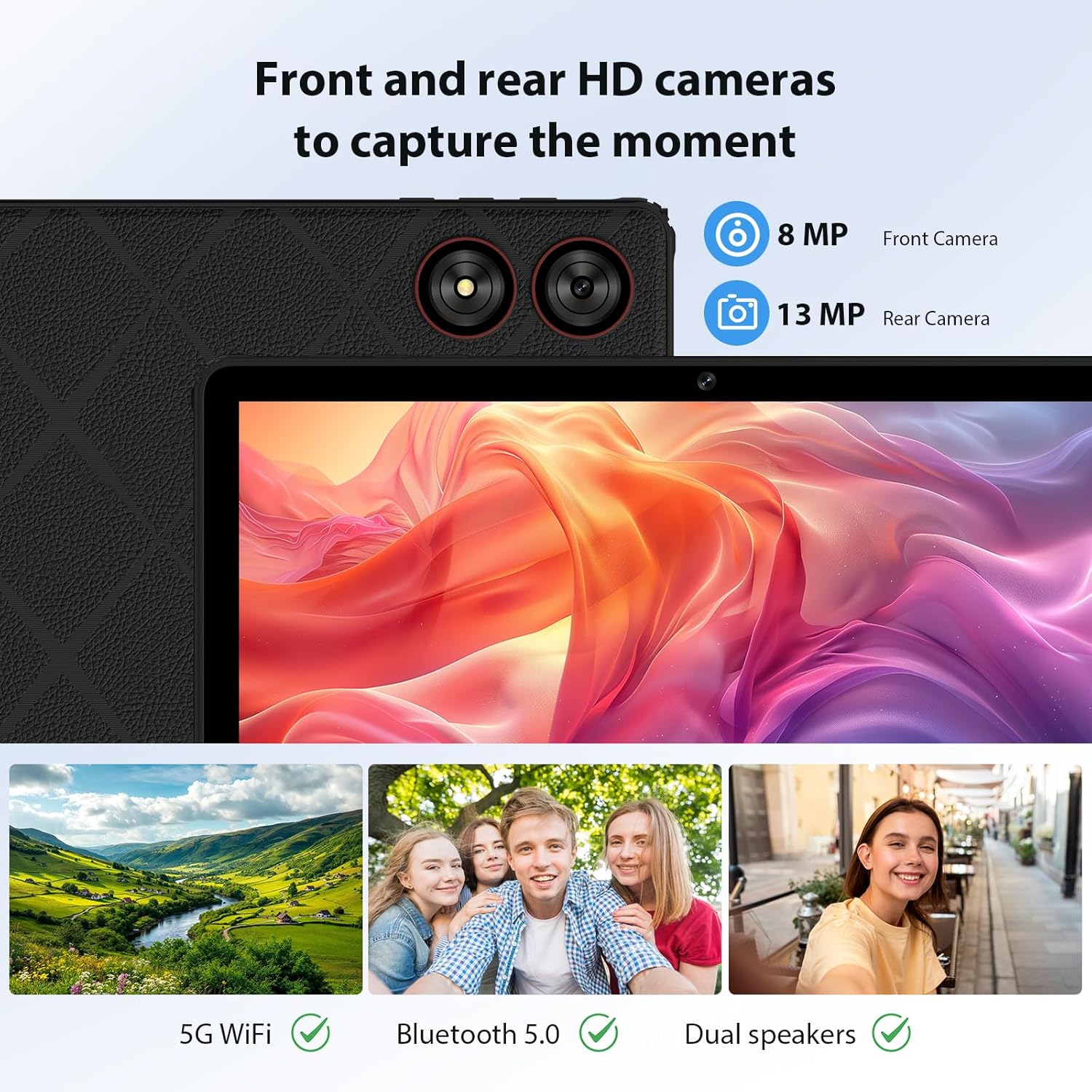 Tablet Android 15 da 11 Pollici 36GB RAM+512GB ROM, Nero - immagine 6