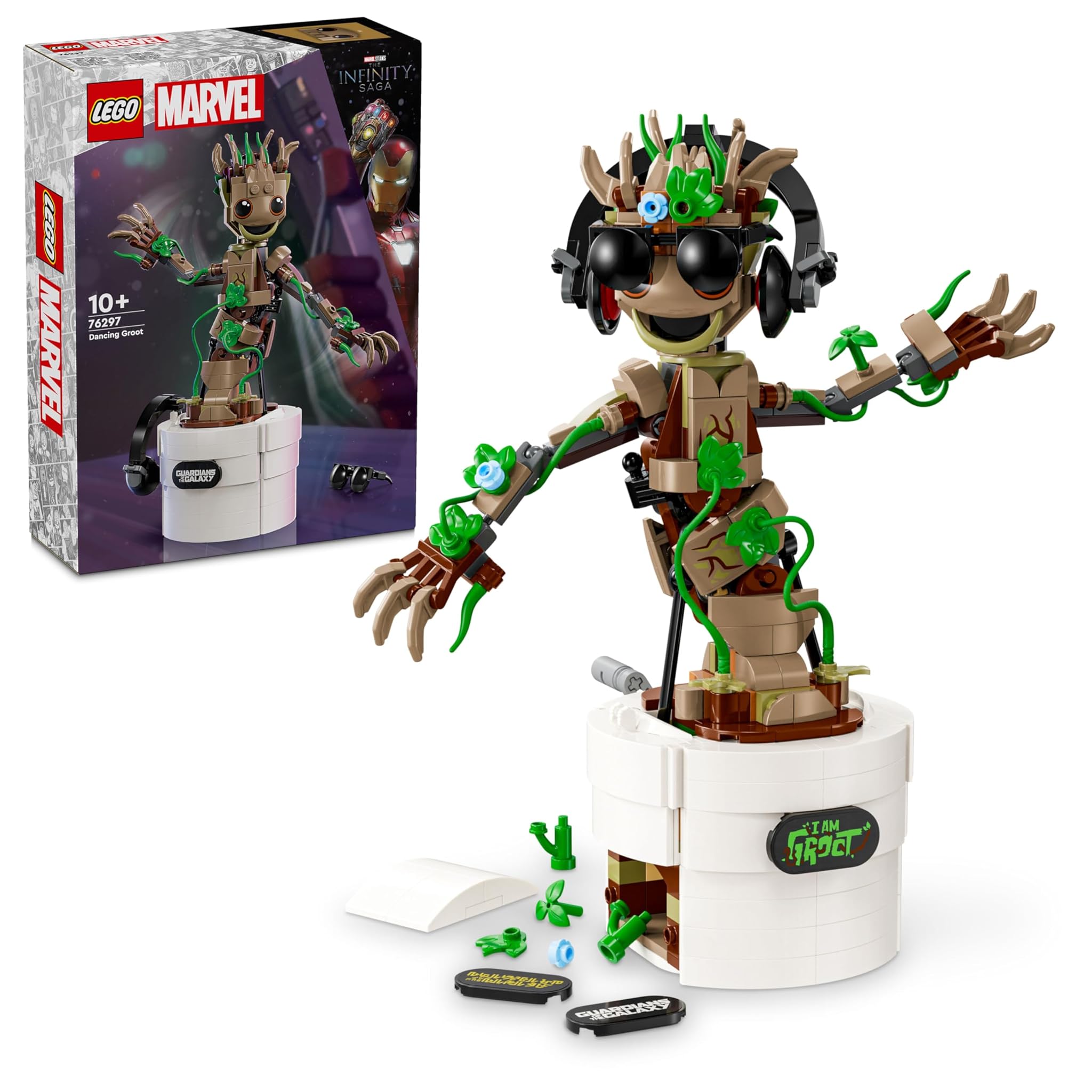 Lego Marvel Groot Ballerino - Personaggio Giocattolo 7+ Anni