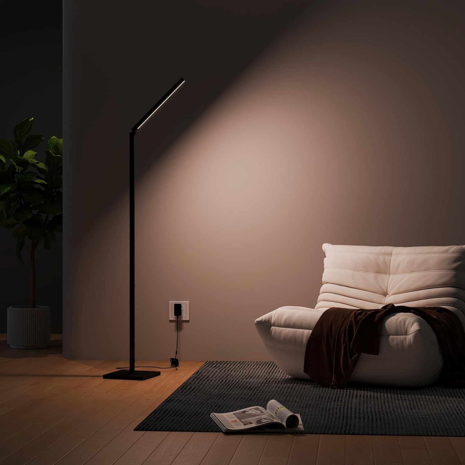 Calex Lampada da Terra LED Smart 175cm, Nero - immagine 7
