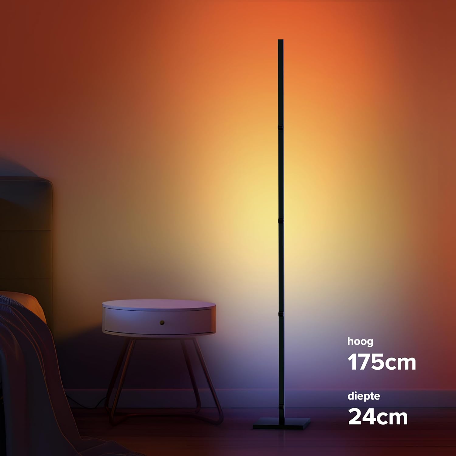 Calex Lampada da Terra LED Smart 175cm, Nero - immagine 9