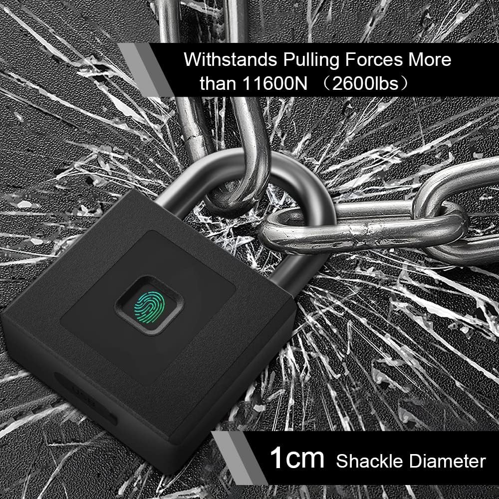 Elinksmart Lucchetto con Impronte Digitali o App - immagine 2