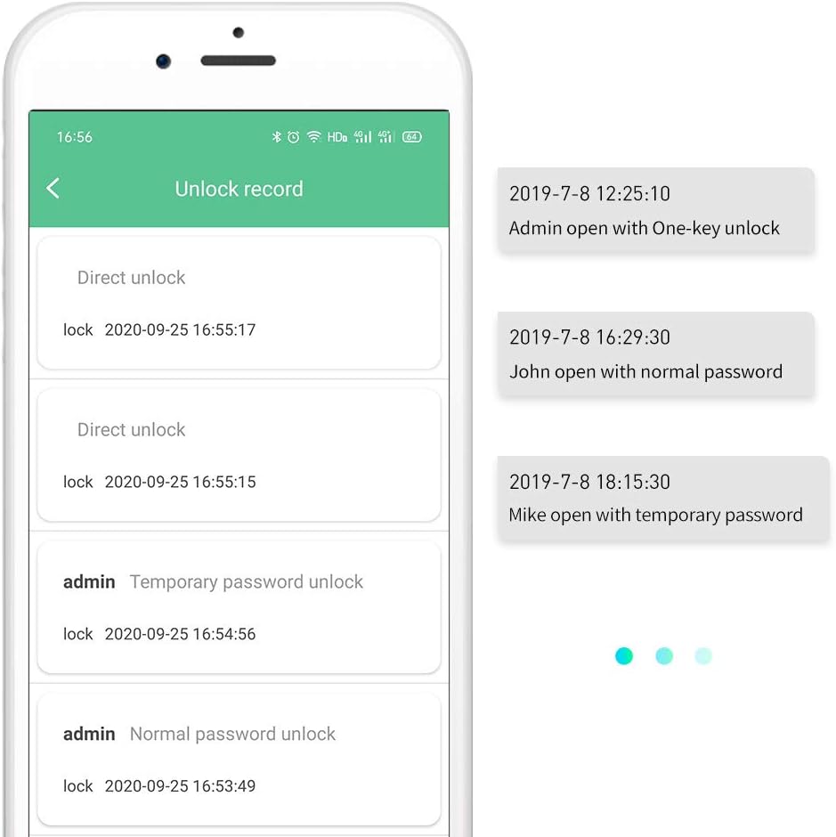 Elinksmart Lucchetto con Impronte Digitali o App - immagine 7
