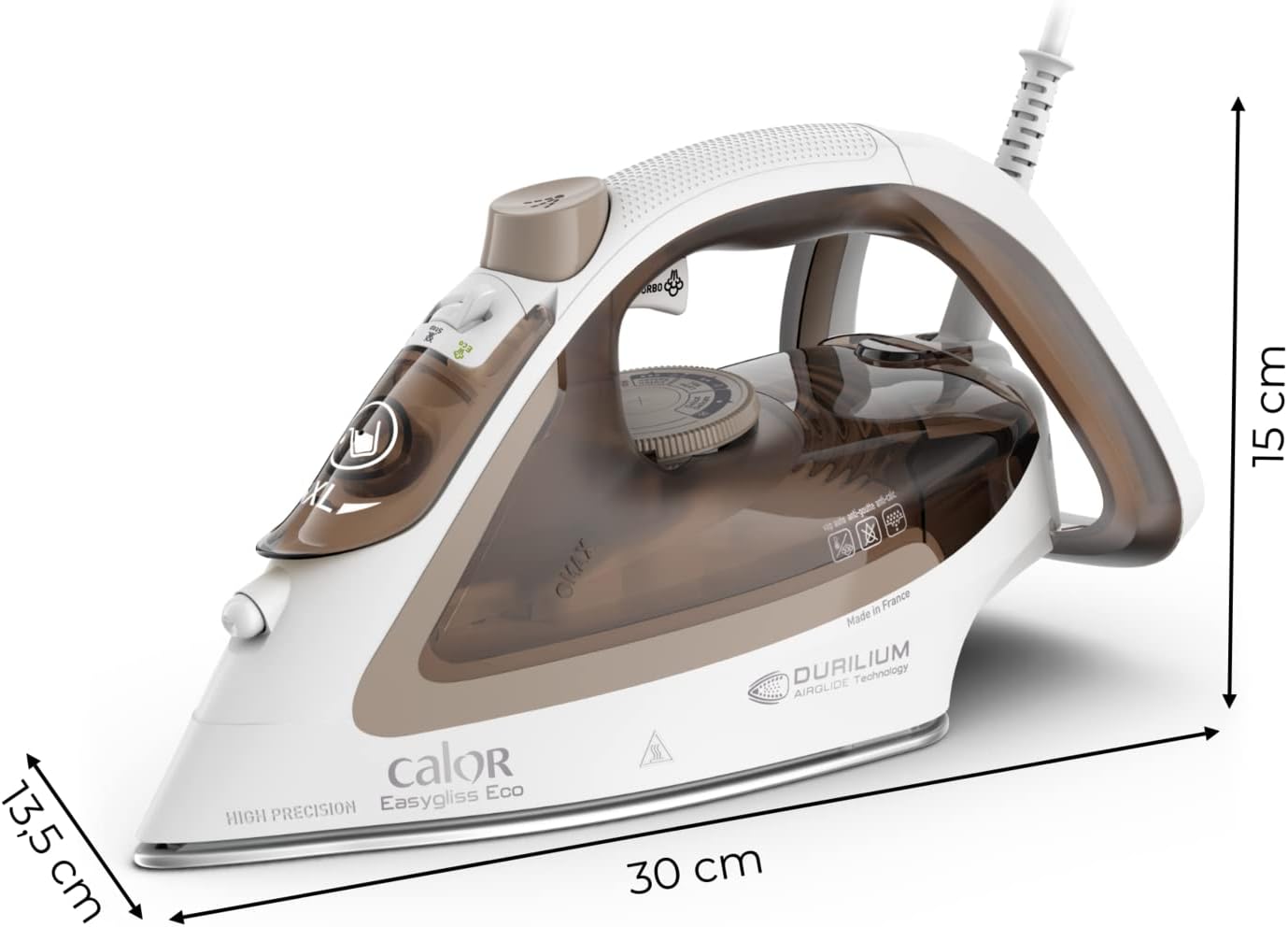 Calor Easygliss Eco Ferro da Stiro 2800W, Argilla - immagine 8