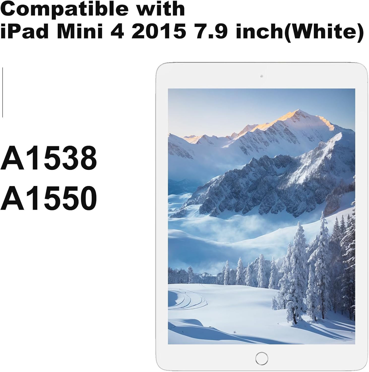 NB+ Touch Screen LCD Ricambio per iPad Mini 4, Bianco - immagine 2