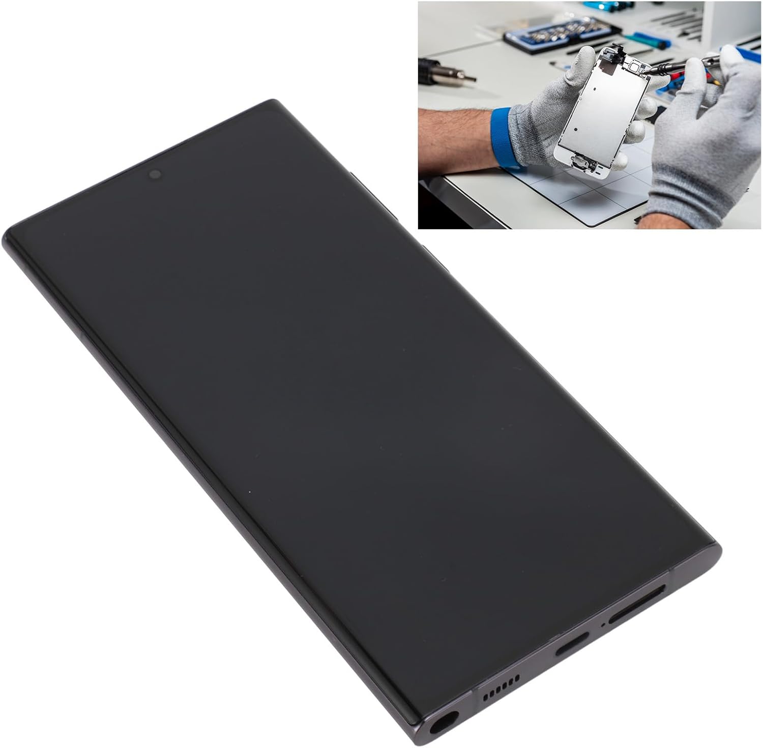 Display OLED 6.8" per Galaxy S22 Ultra con Cornice Nera - immagine 4