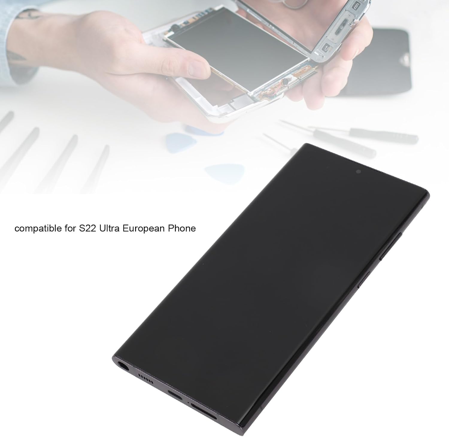 Display OLED 6.8" per Galaxy S22 Ultra con Cornice Nera - immagine 5