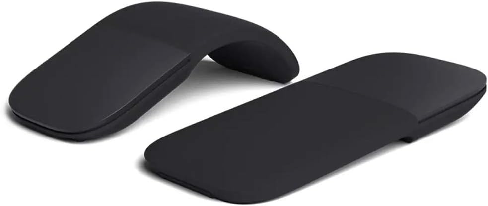 Zunate Mouse Bluetooth Arc Touch Pieghevole, Nero - immagine 2