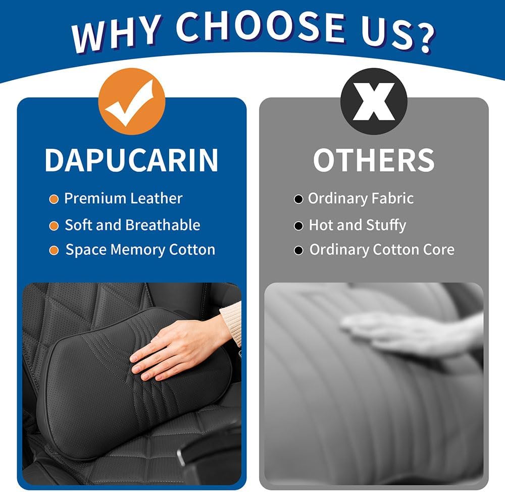 Cuscino Lombare Auto in Memory Foam, Nero - immagine 5