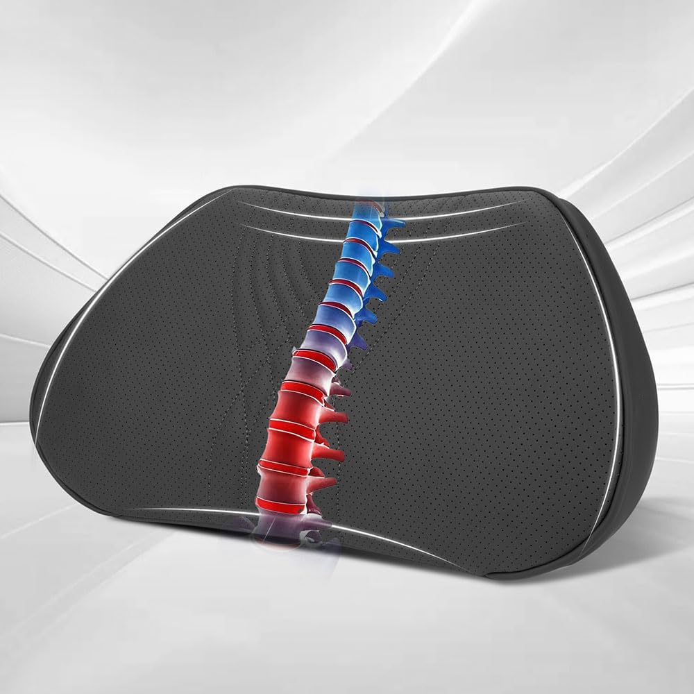 Cuscino Lombare Auto in Memory Foam, Nero - immagine 8