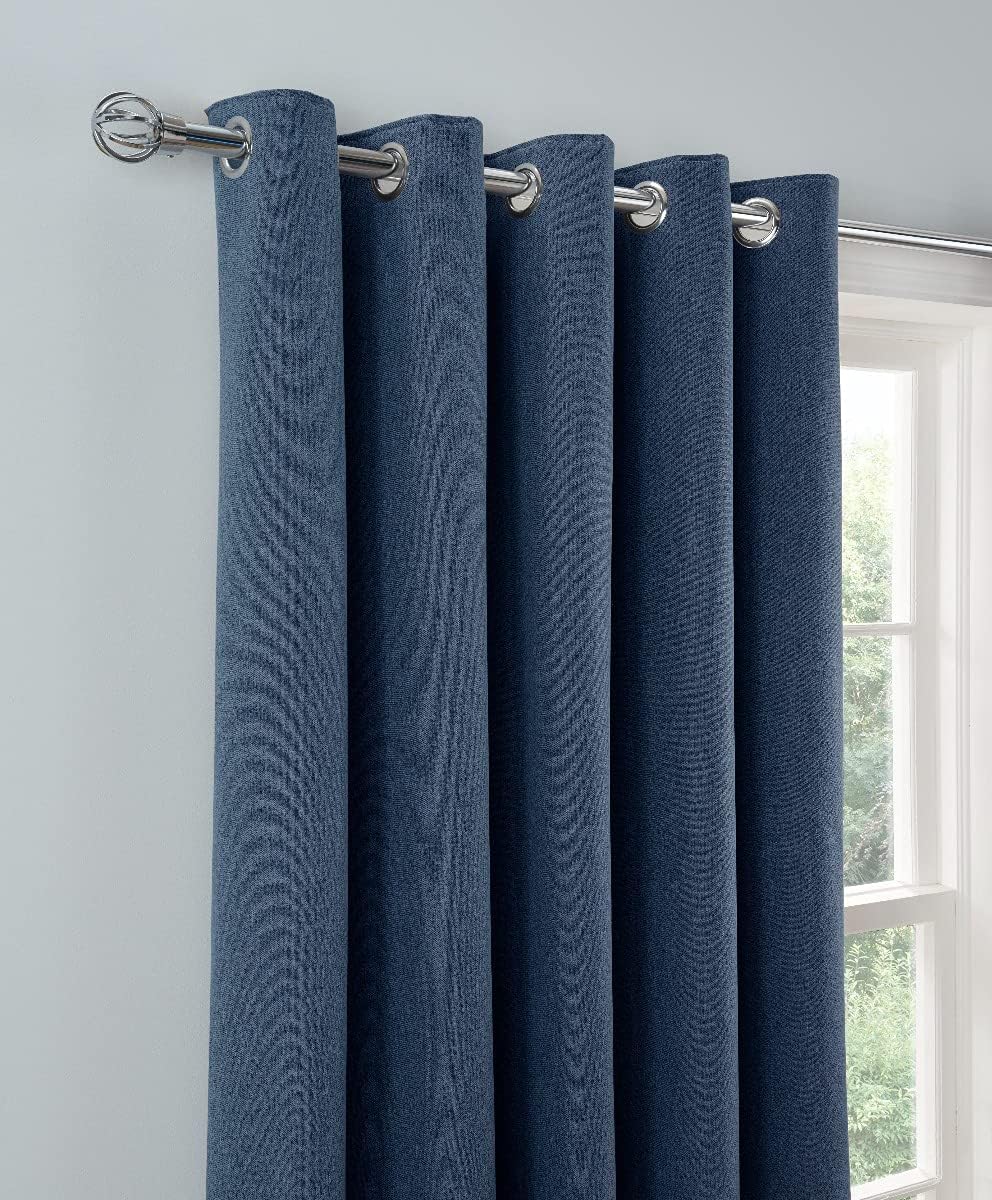 Sleepdown Tende Oscuranti con Occhielli, Blu Navy - immagine 3